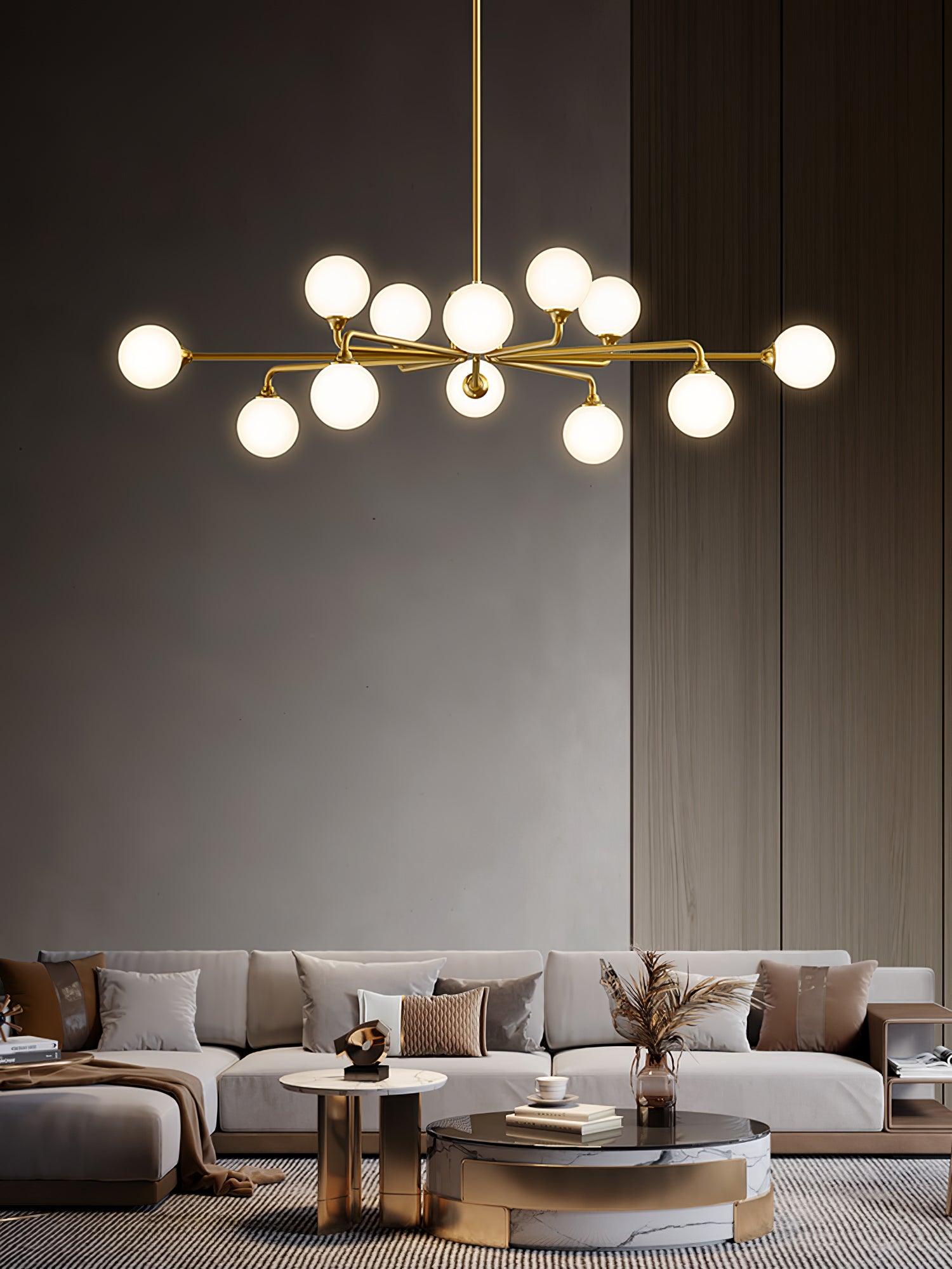 Galaxy Moderne Verre Lustre
