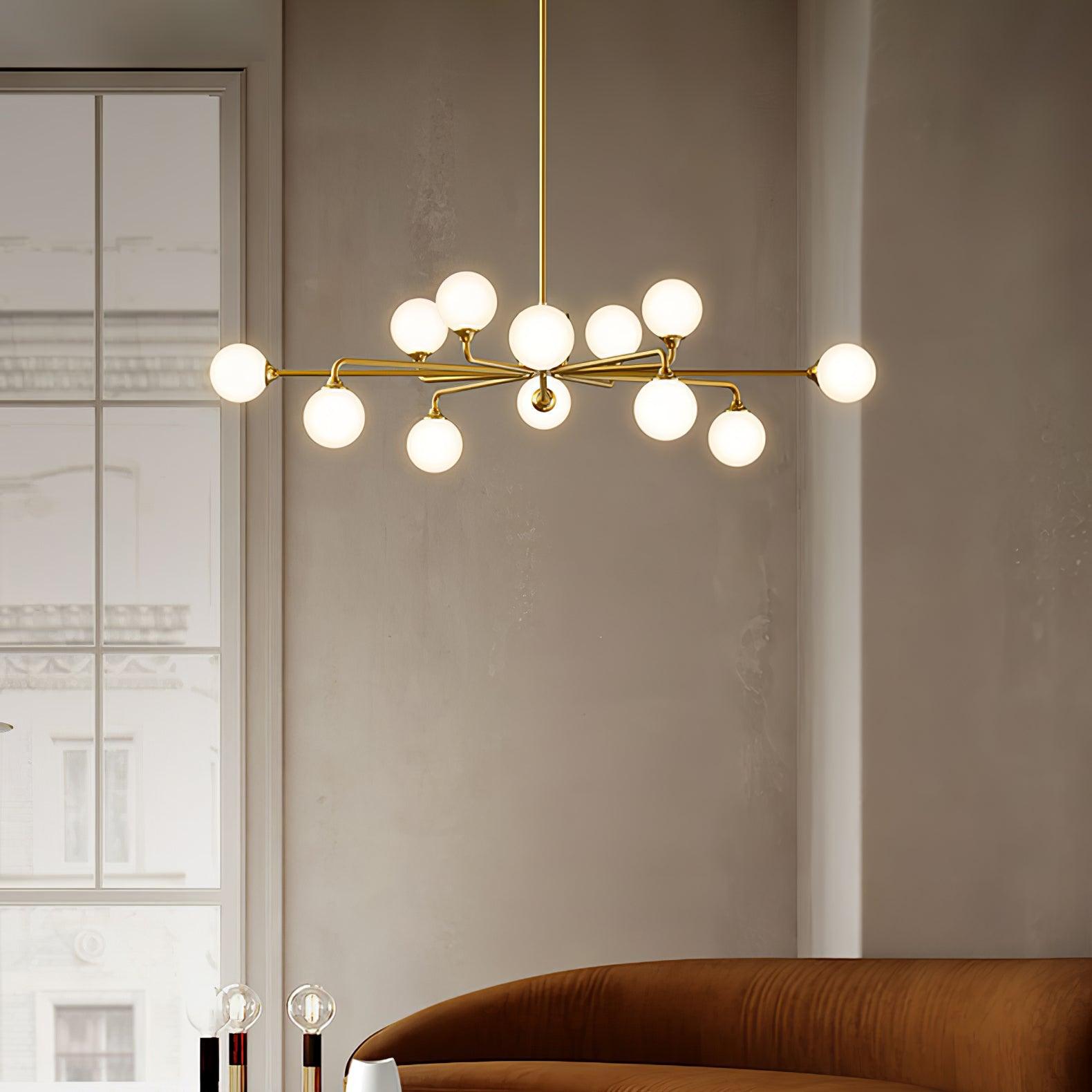 Galaxy Moderne Verre Lustre