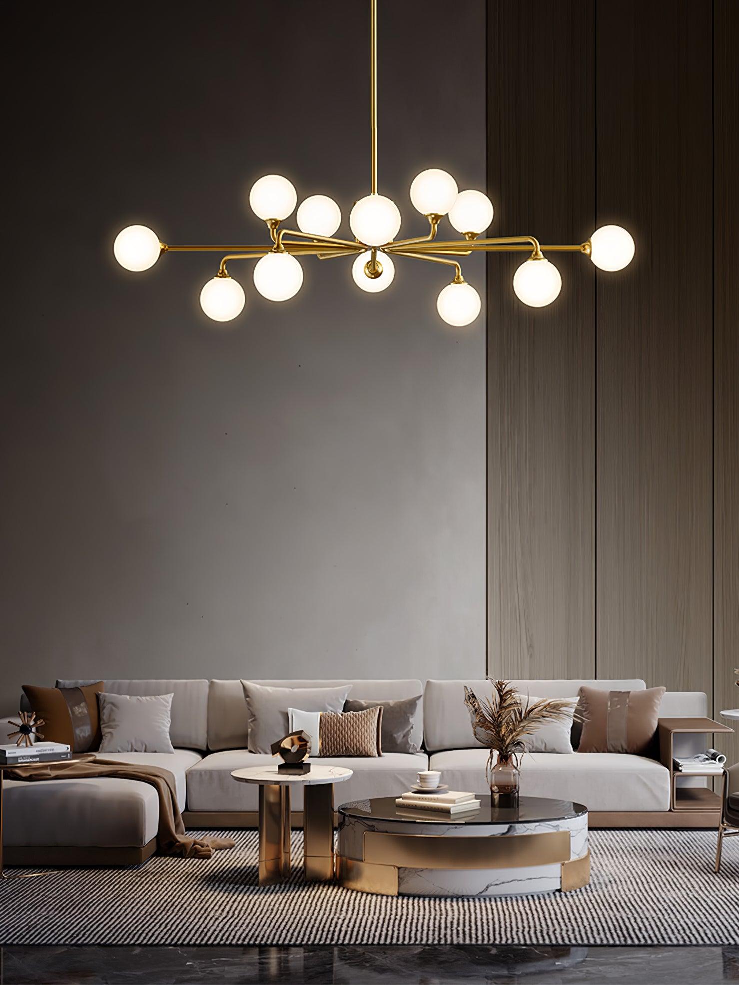 Galaxy Moderne Verre Lustre