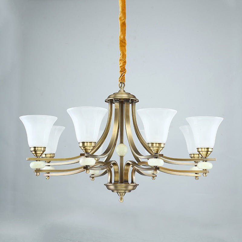 Cizorila Postmodern Luxe Laiton Verre Lustre