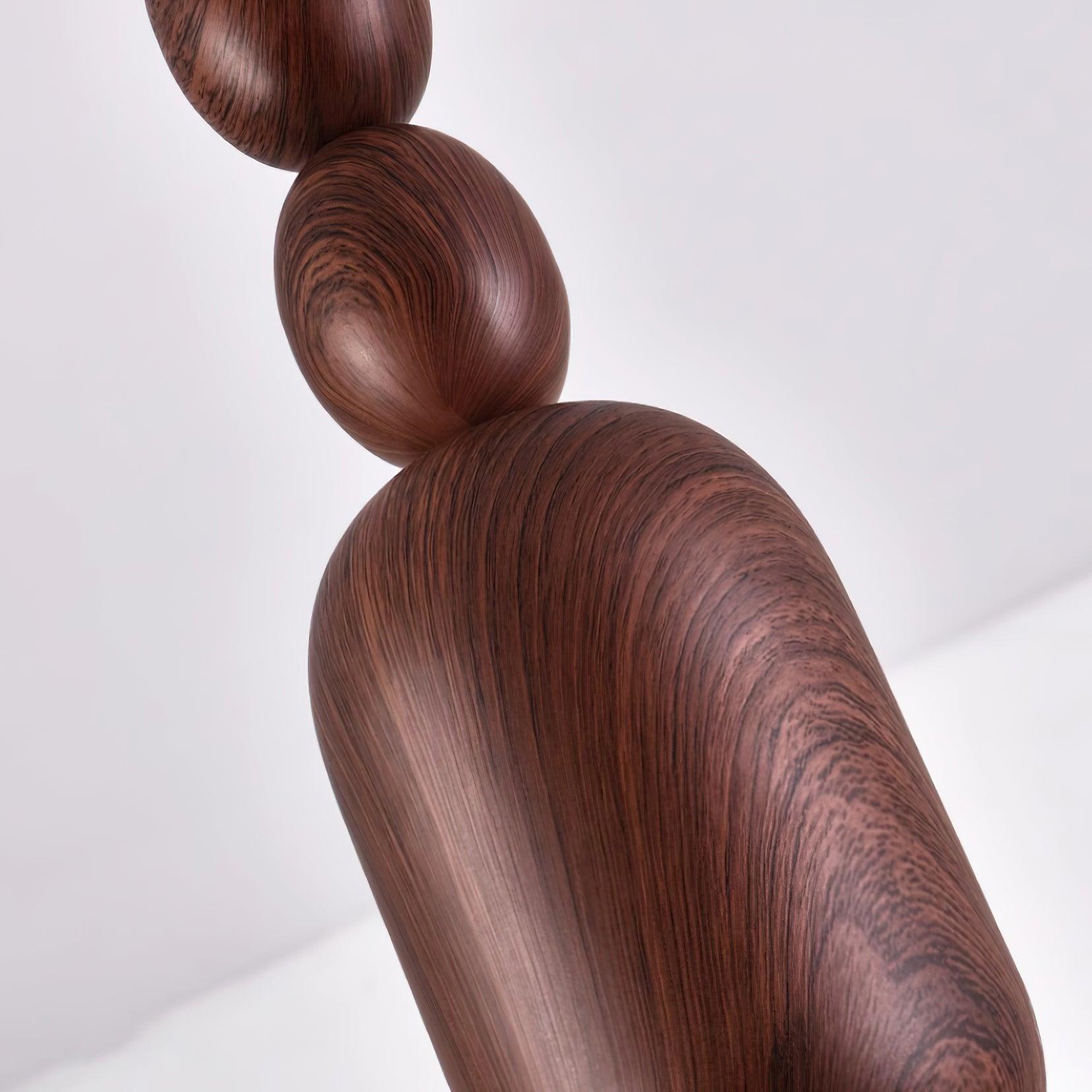 Stanza Lustre Bras Courbés en Bois