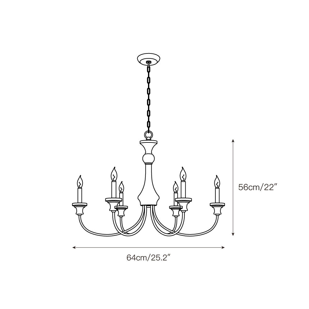 Zatheora Ancien Poussière D'étoiles Bois Métal Lustre