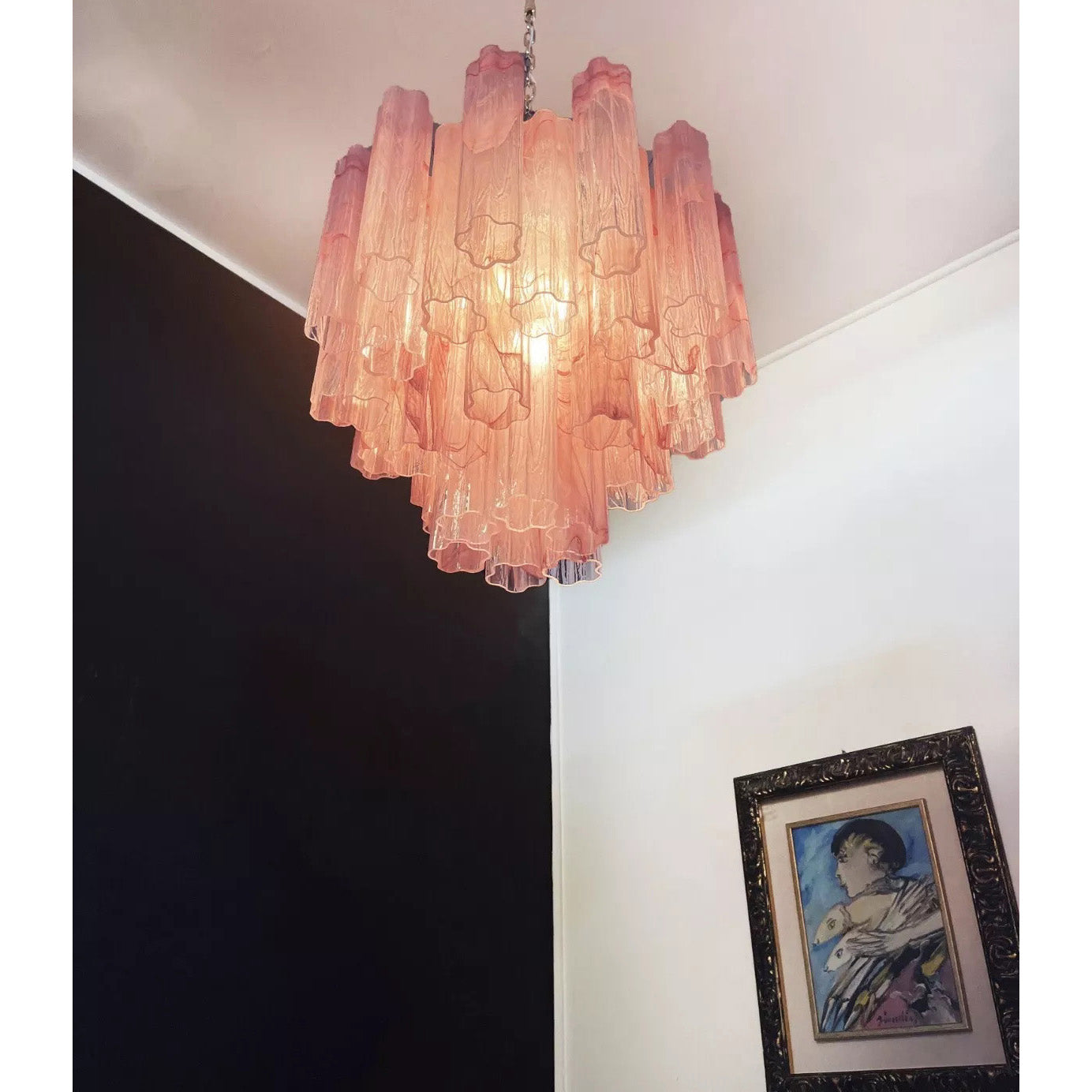 Erdoros Postmodern Luxe Lumière des Étoiles Verre Lustre