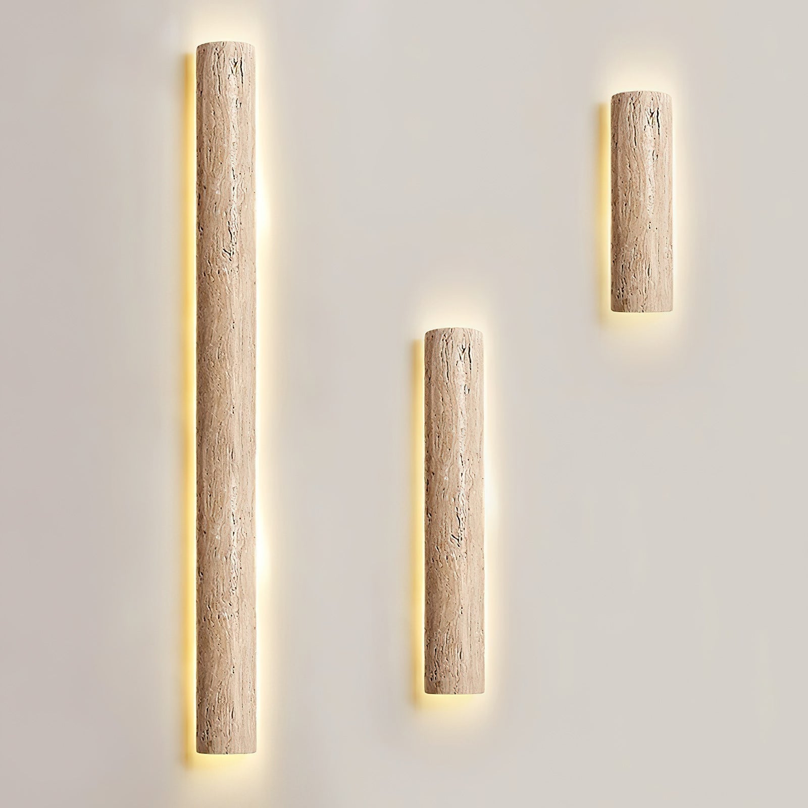 Zemara Moderne Minimaliste Lange Travertin Applique Murale