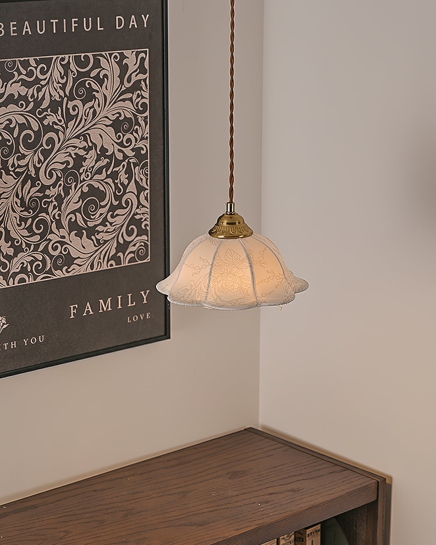Stella Florale Tissu Suspension
