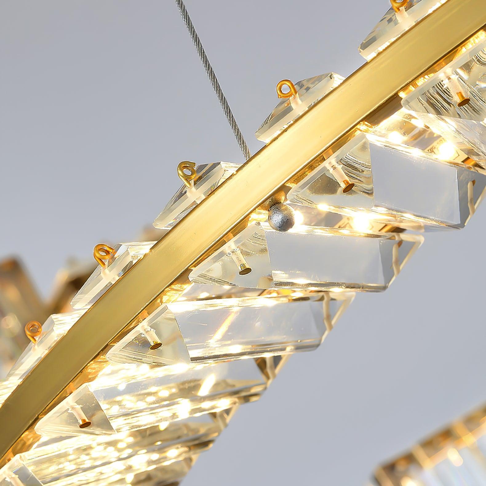 Lustra Lustre Stella Anneau Cristal LED