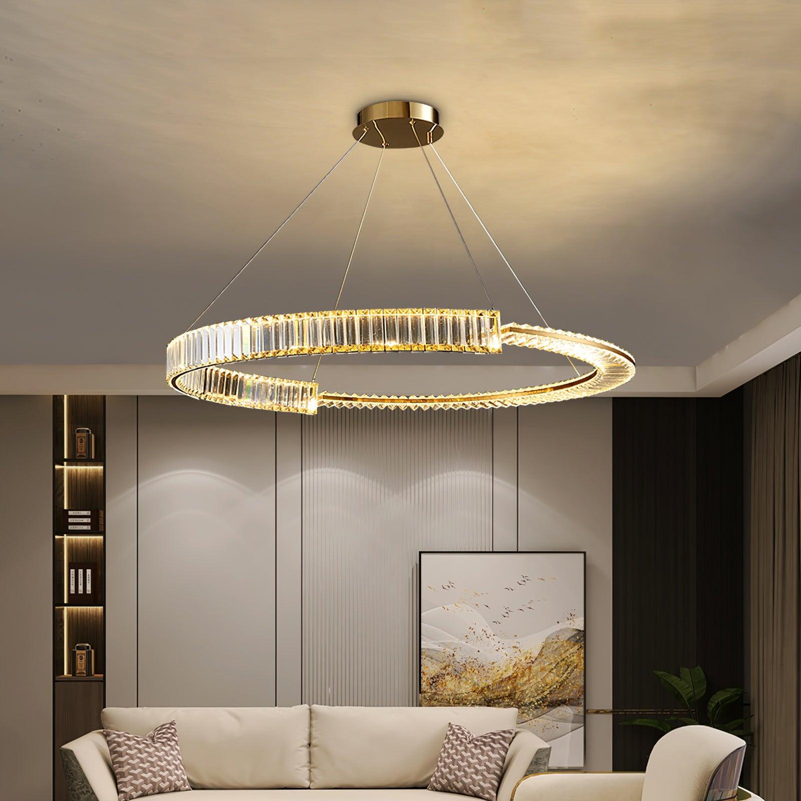 Lustra Lustre Stella Anneau Cristal LED