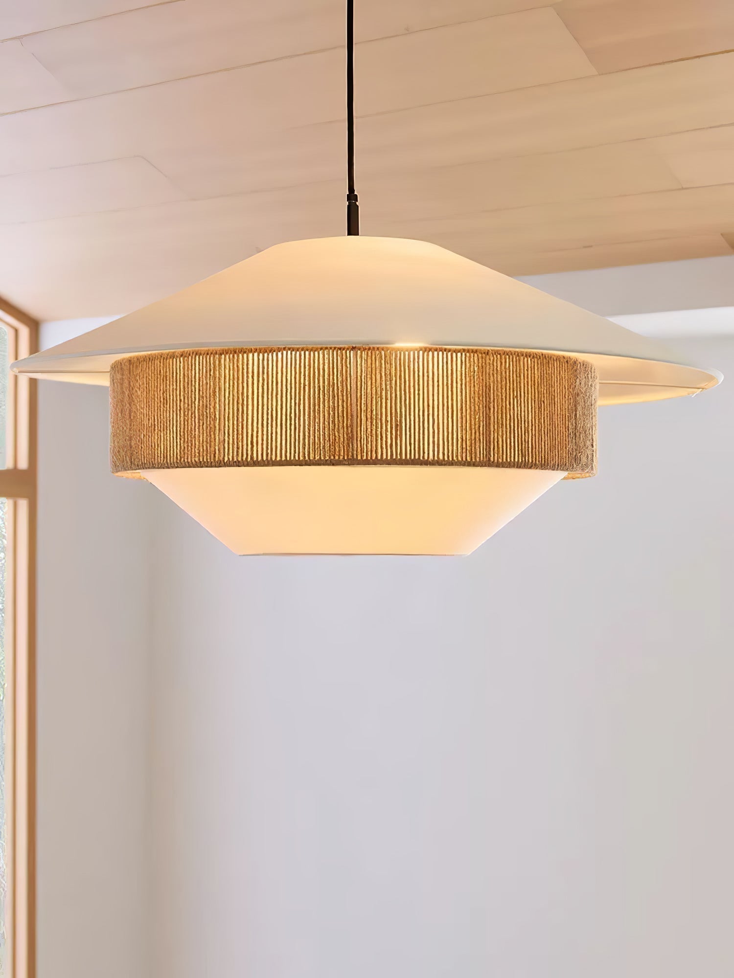 Solis Suspension Moderne en Tissu