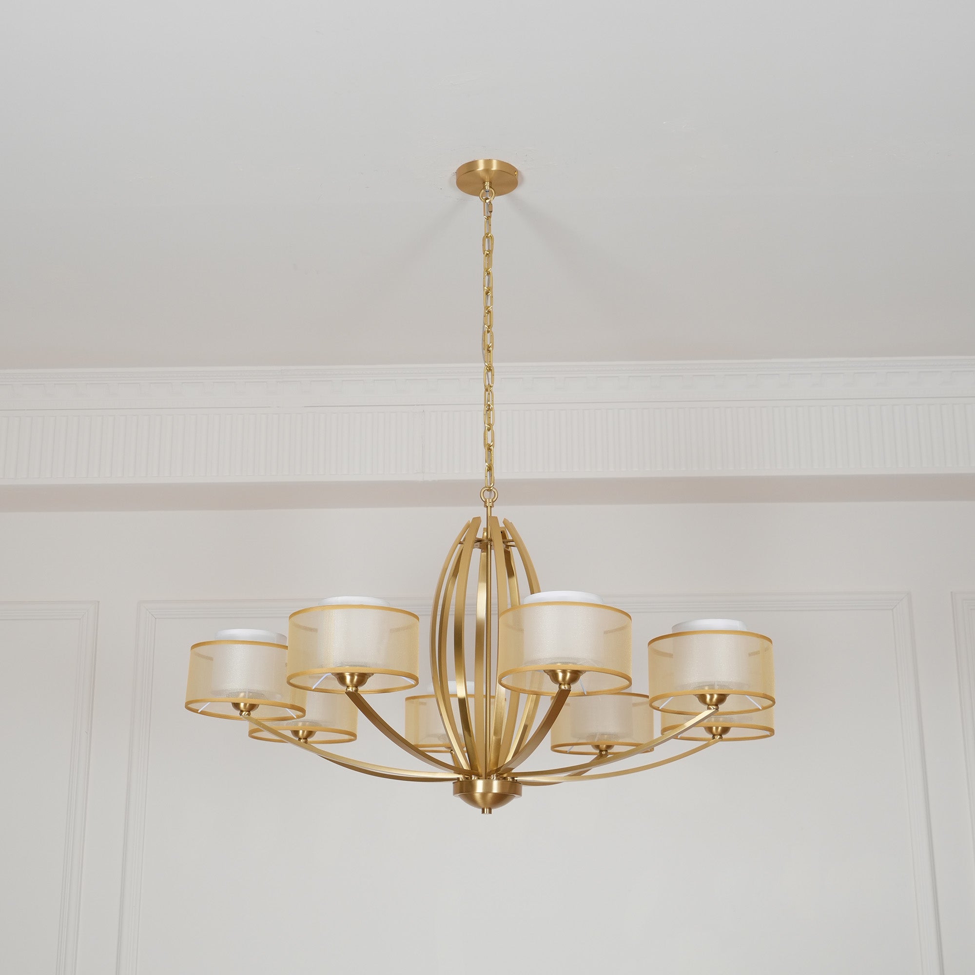 Lyvelus Postmodern Luxe Laiton Tissu Lustre