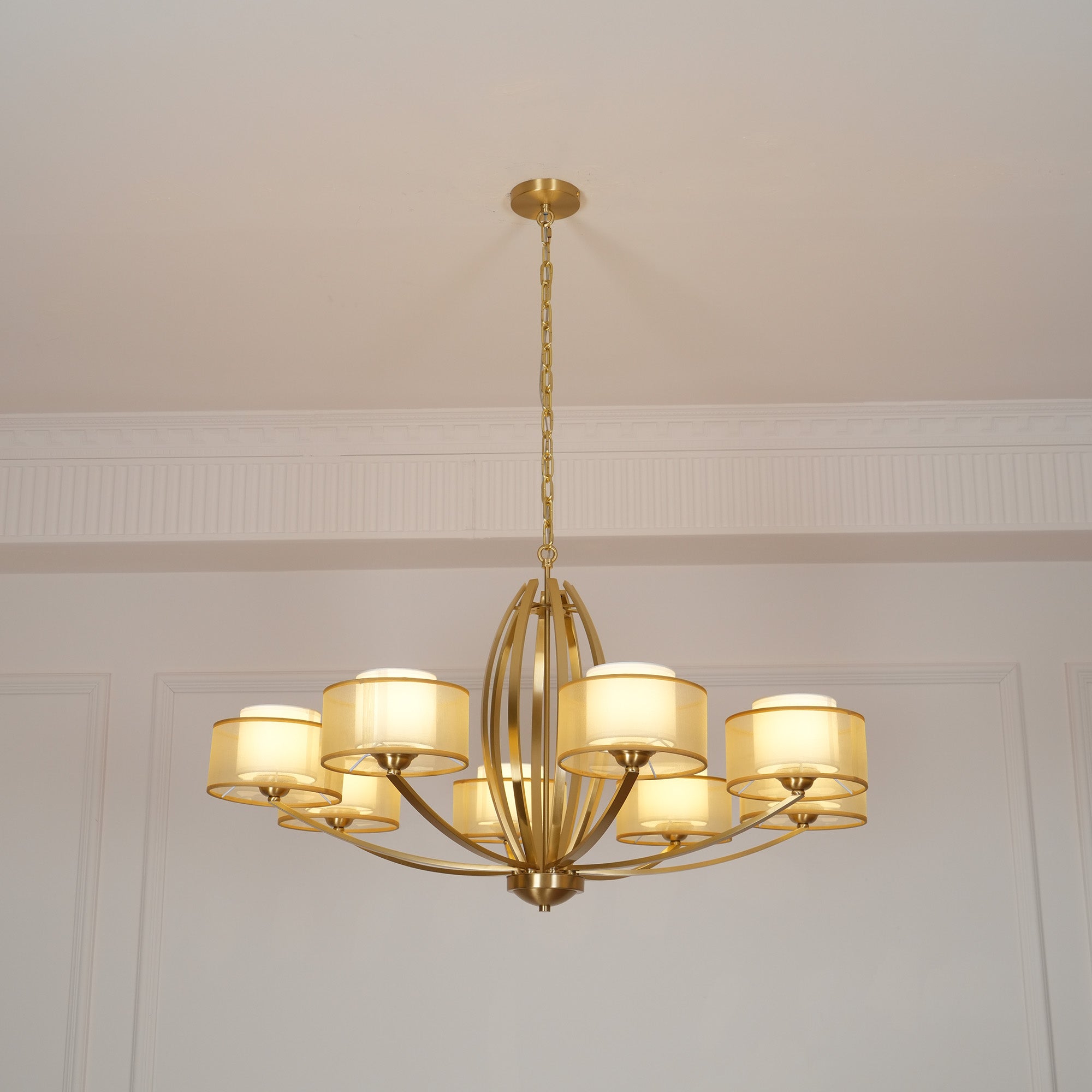Lyvelus Postmodern Luxe Laiton Tissu Lustre
