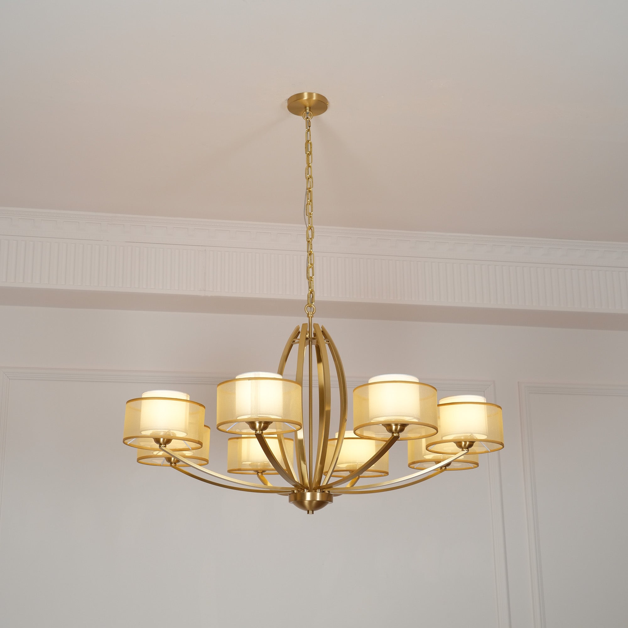 Lyvelus Postmodern Luxe Laiton Tissu Lustre