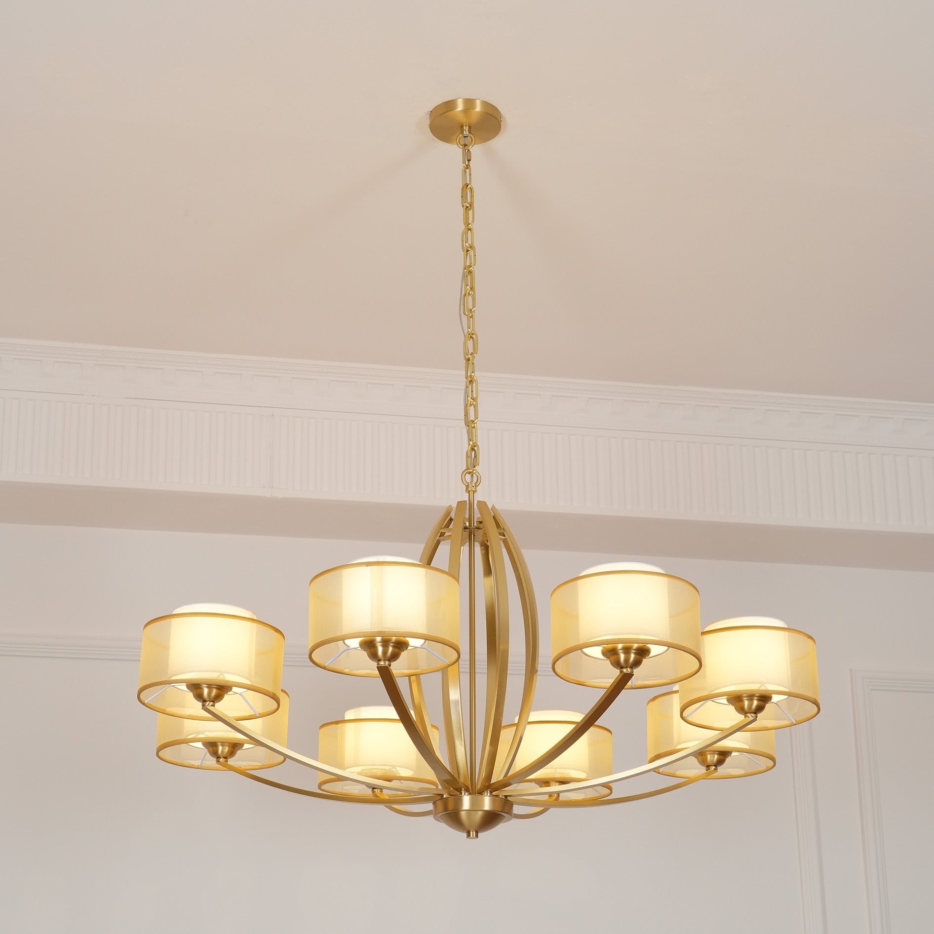 Lyvelus Postmodern Luxe Laiton Tissu Lustre