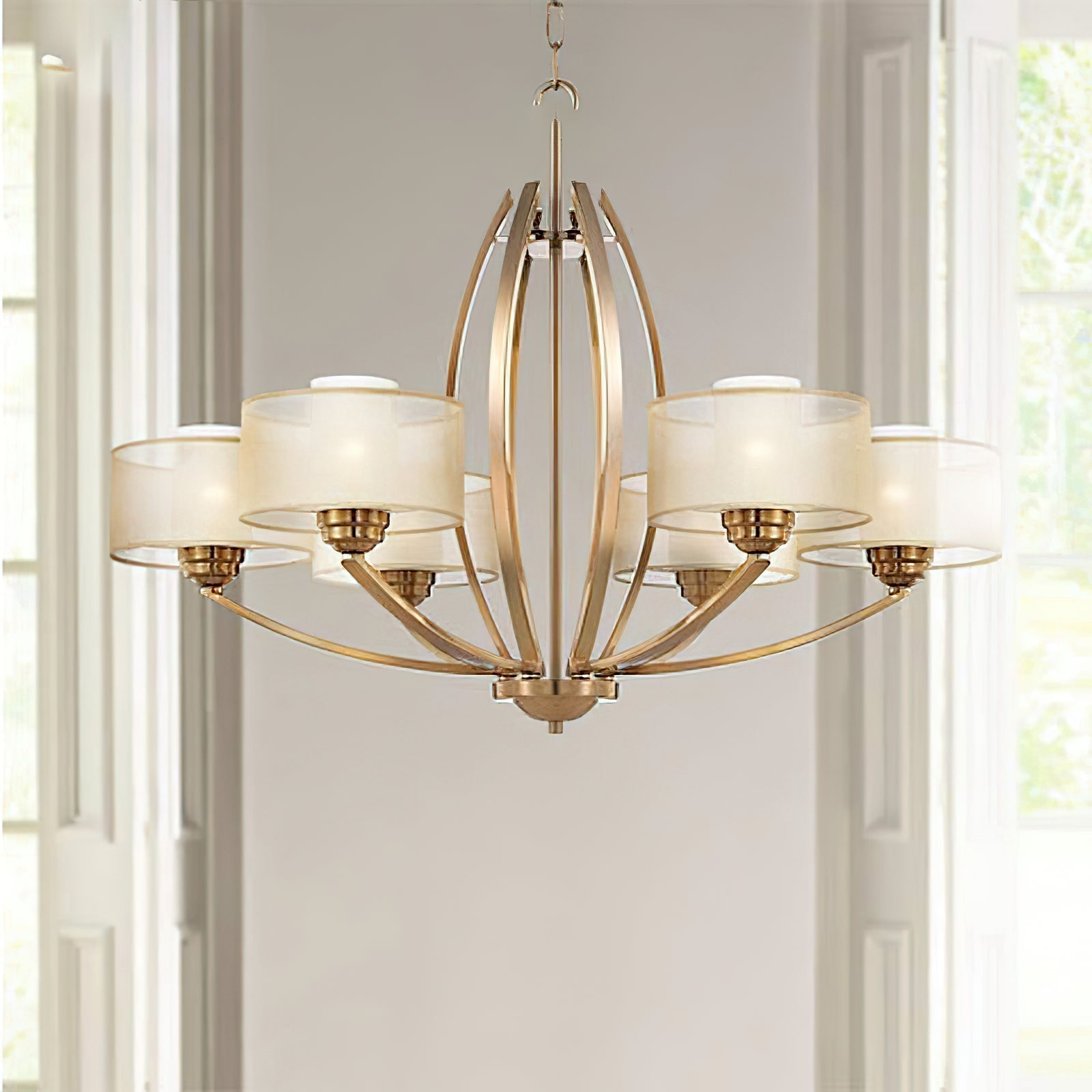 Lyvelus Postmodern Luxe Laiton Tissu Lustre