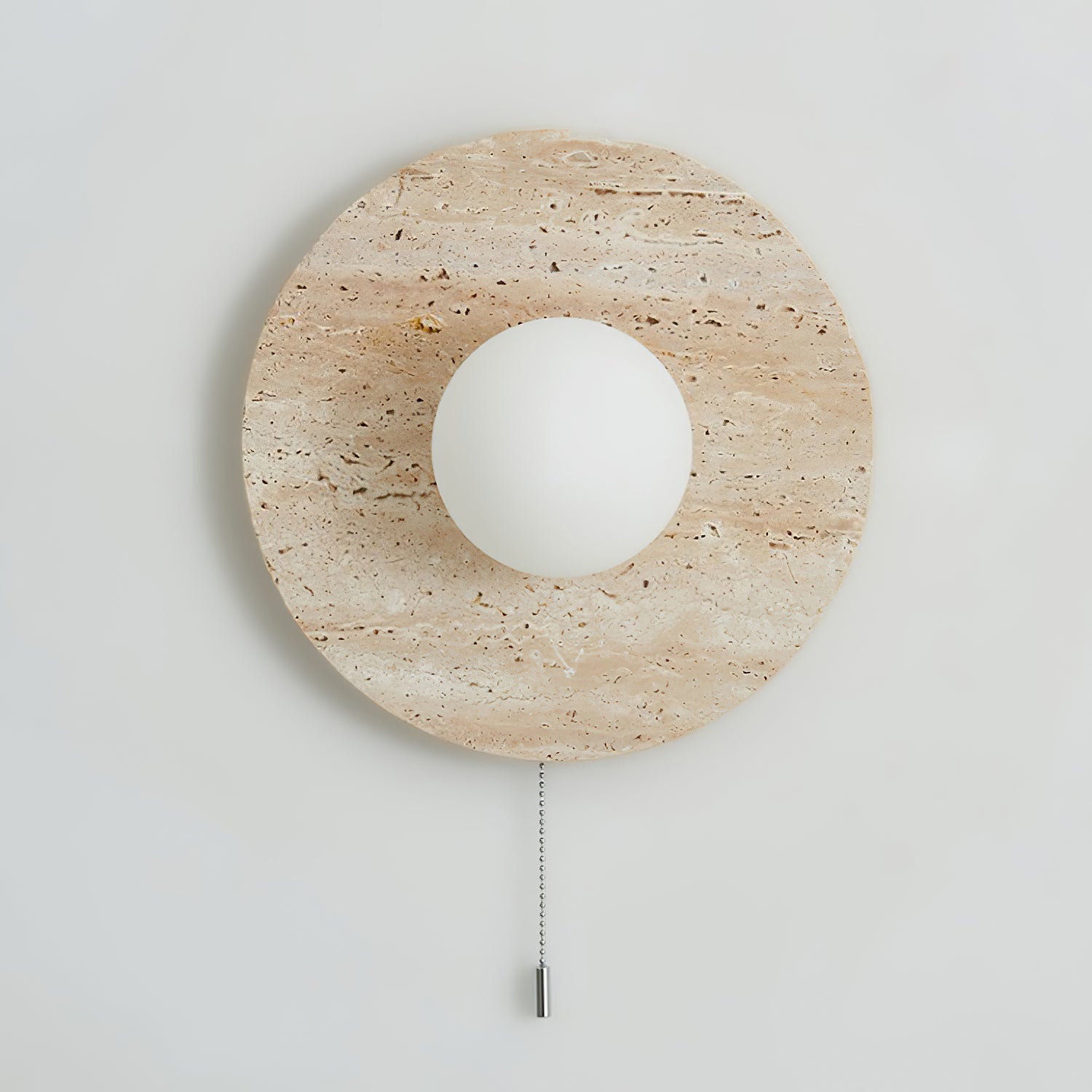 Vephair Bol-Cadre Travertin Luminaire Mural
