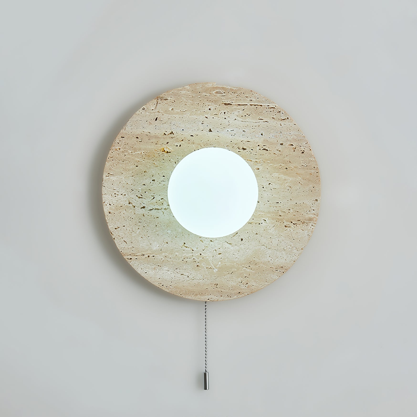 Vephair Bol-Cadre Travertin Luminaire Mural