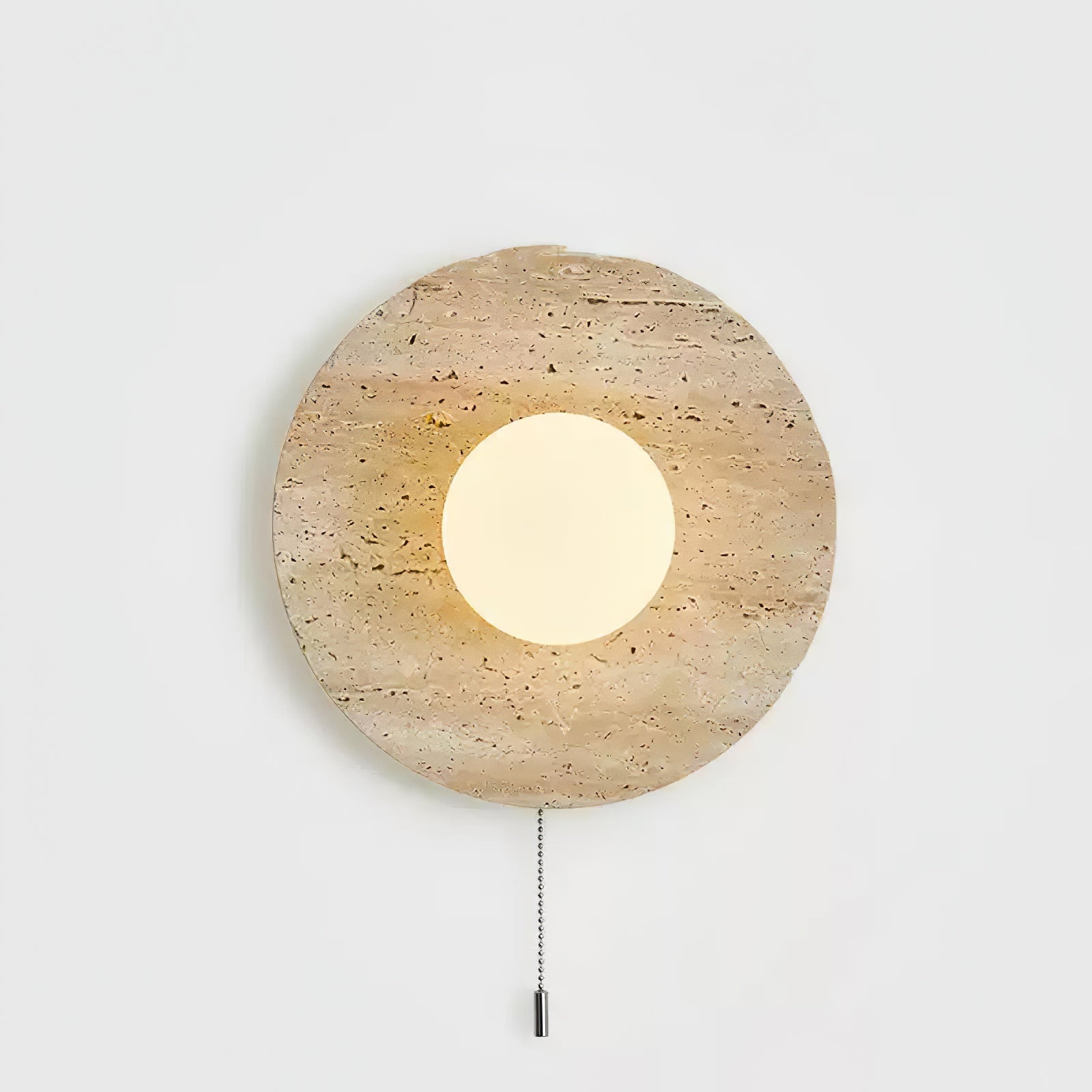 Vephair Bol-Cadre Travertin Luminaire Mural