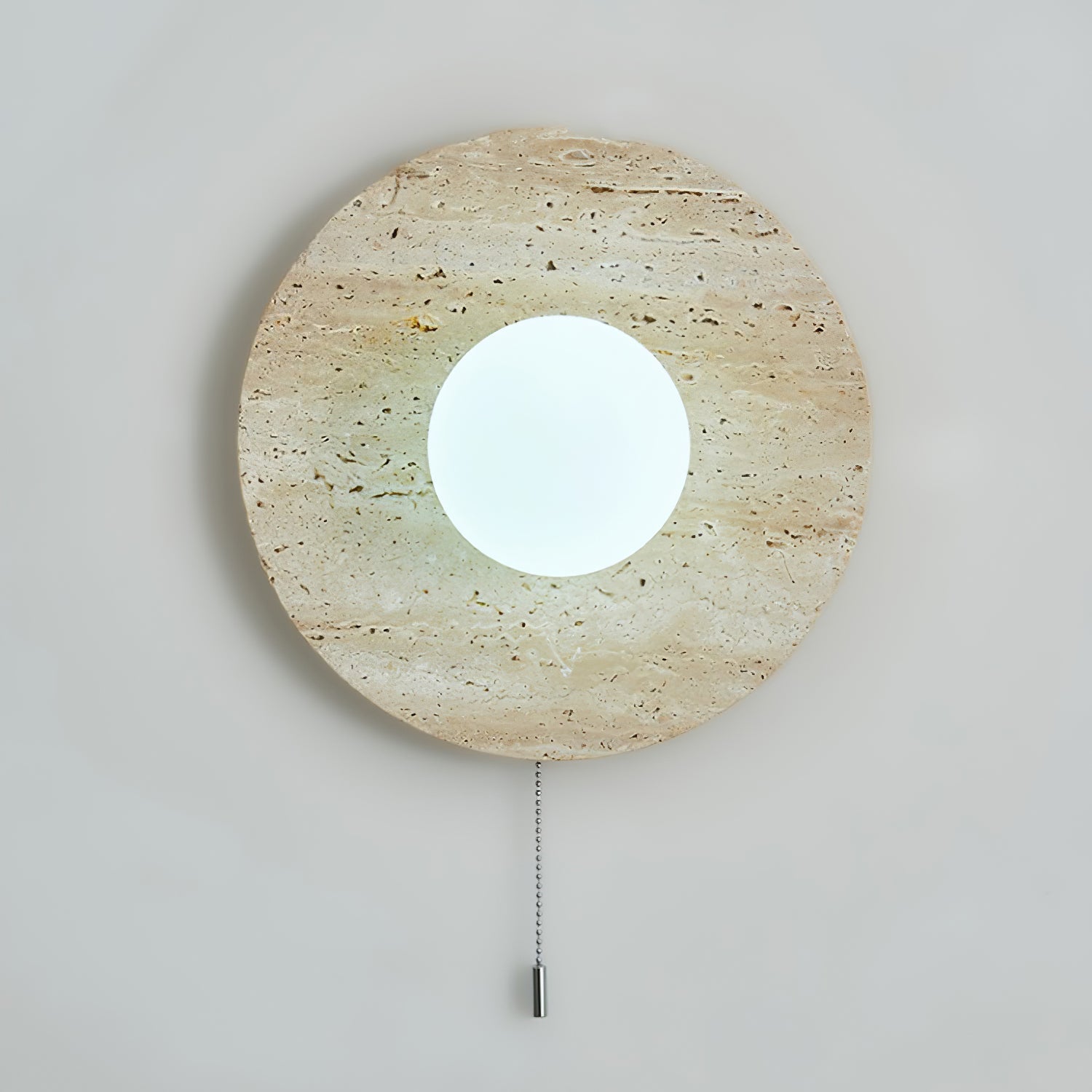 Vephair Bol-Cadre Travertin Luminaire Mural
