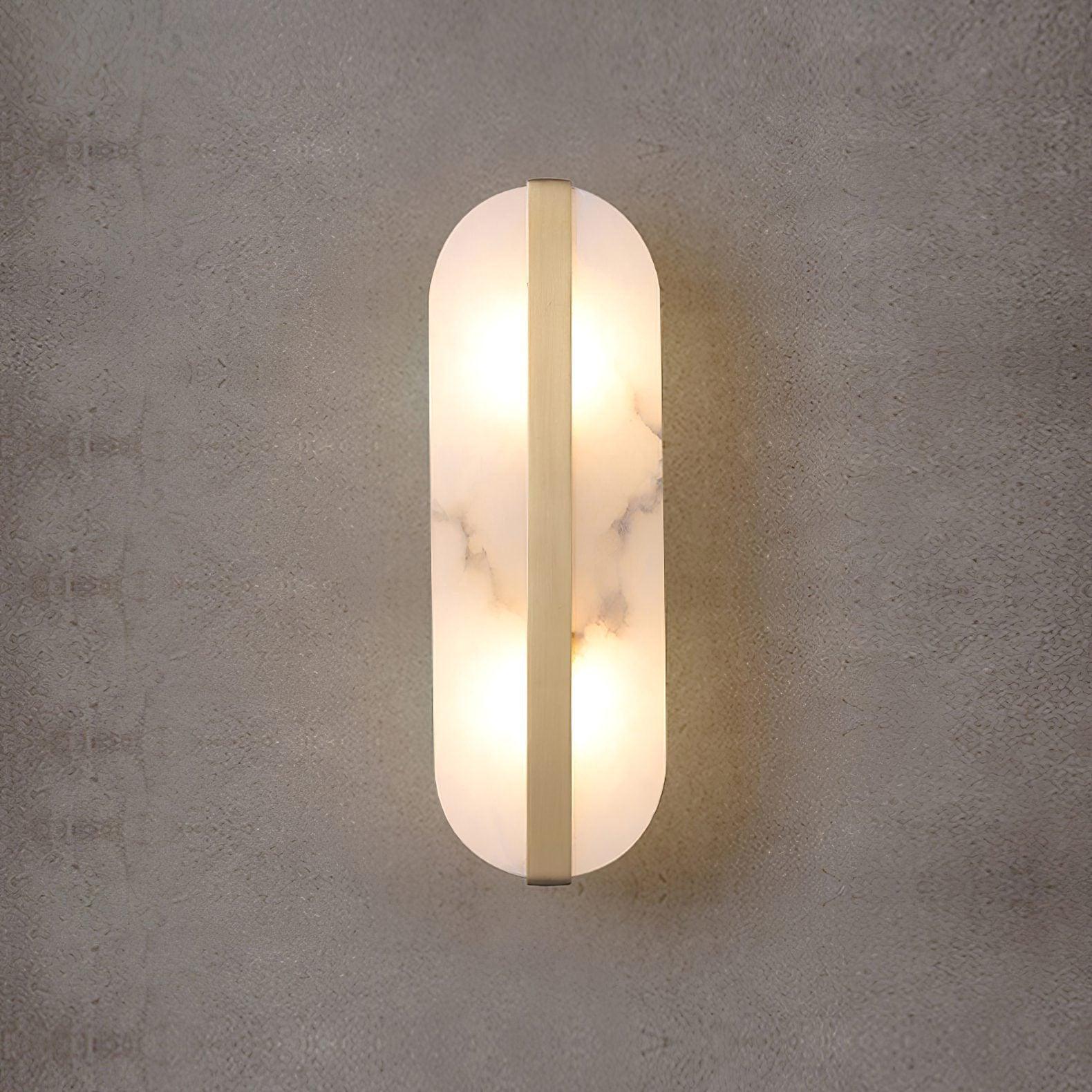 Calura Lampe Murale Double en Albâtre