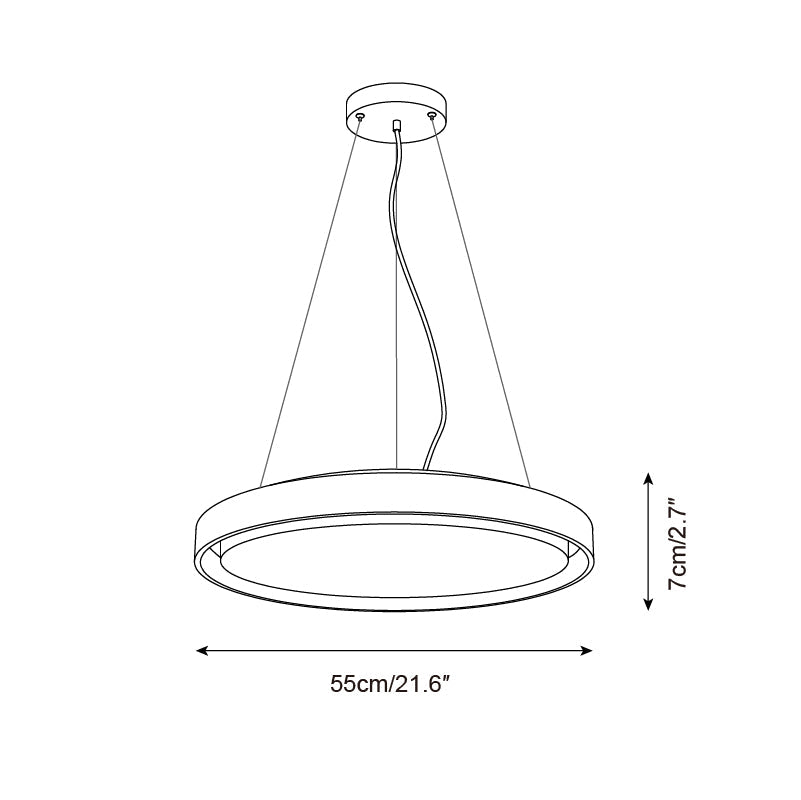 Tracy Suspension Minimaliste en Travertin