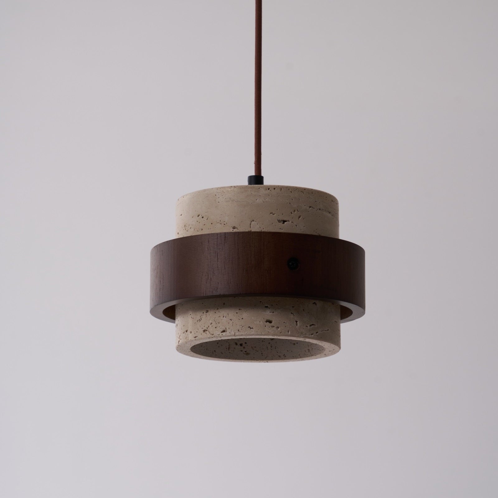 Cumirora Suspension Cylindre Superposé en Travertin