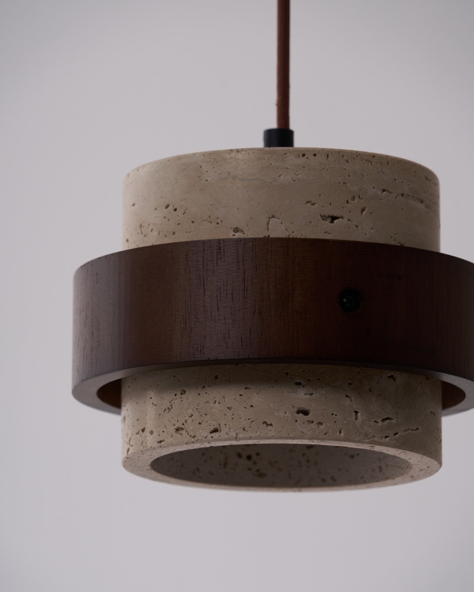 Cumirora Suspension Cylindre Superposé en Travertin