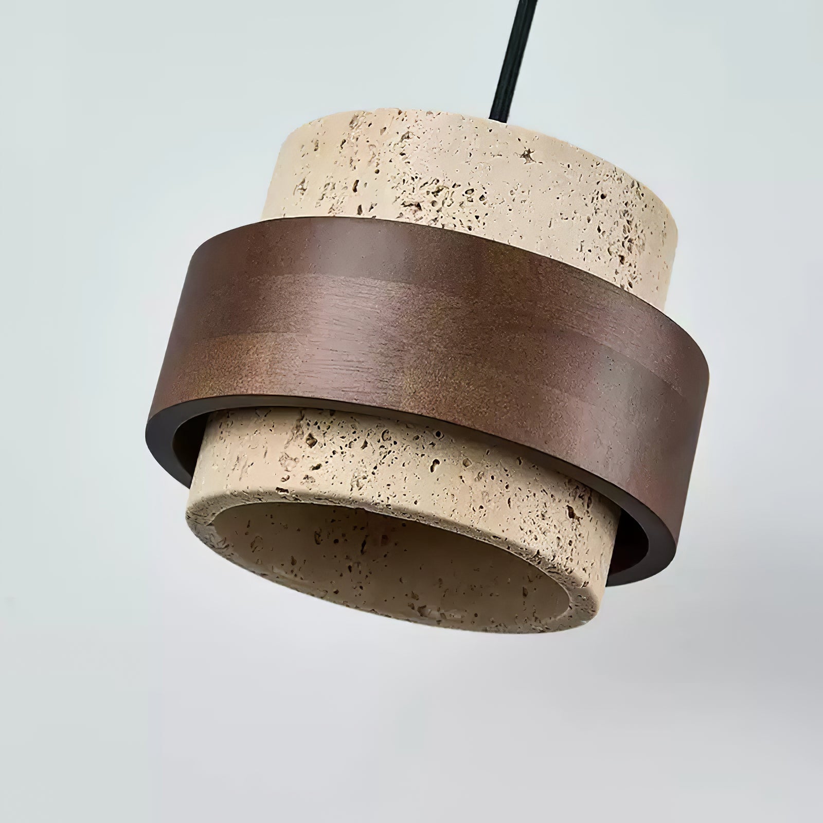 Cumirora Suspension Cylindre Superposé en Travertin