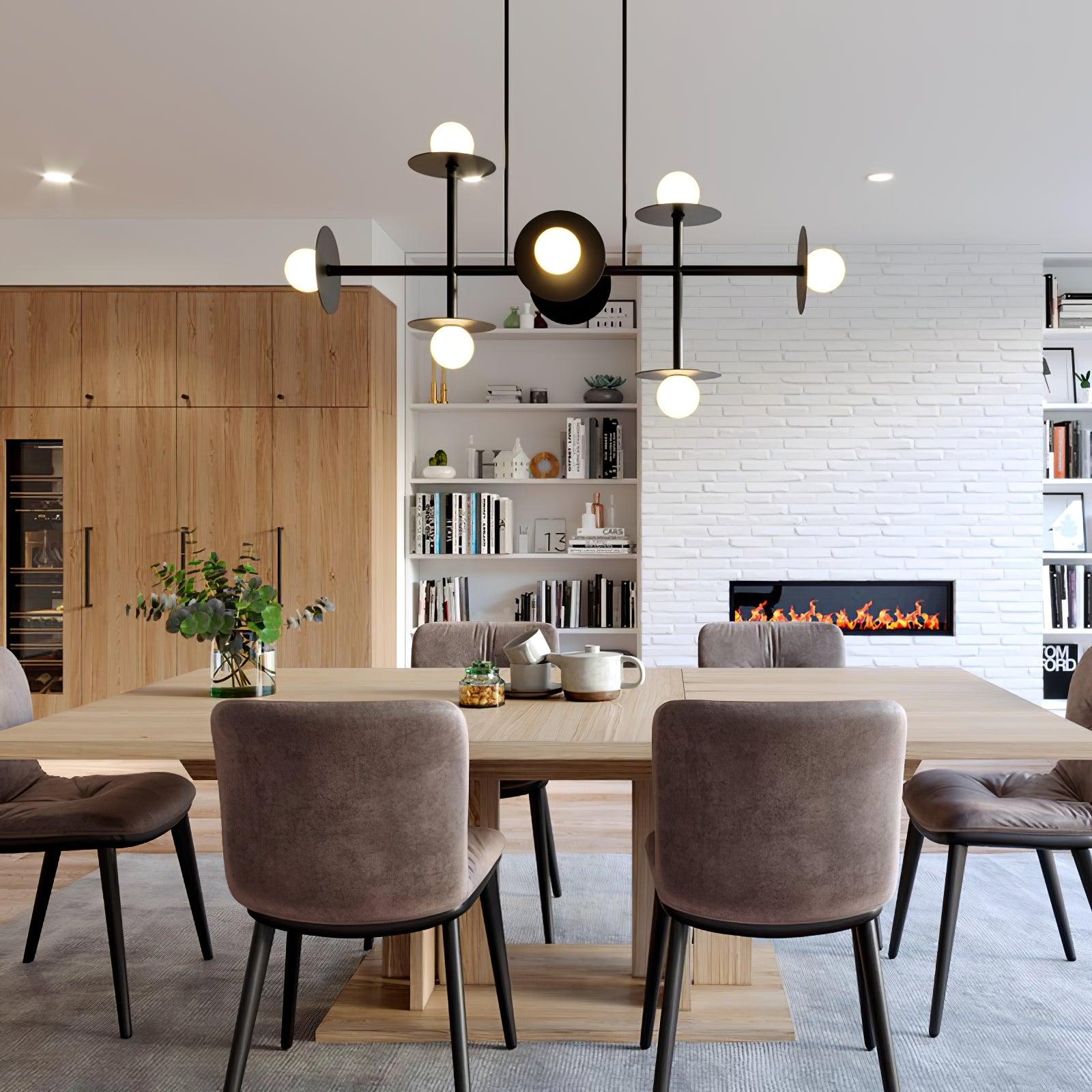 Lustra Lustre Strada en laiton et verre géométrique