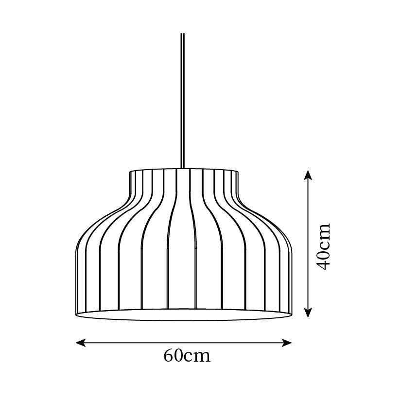 Suspension Abat-jour en Soie Pliée Courbée Moderne Minimaliste