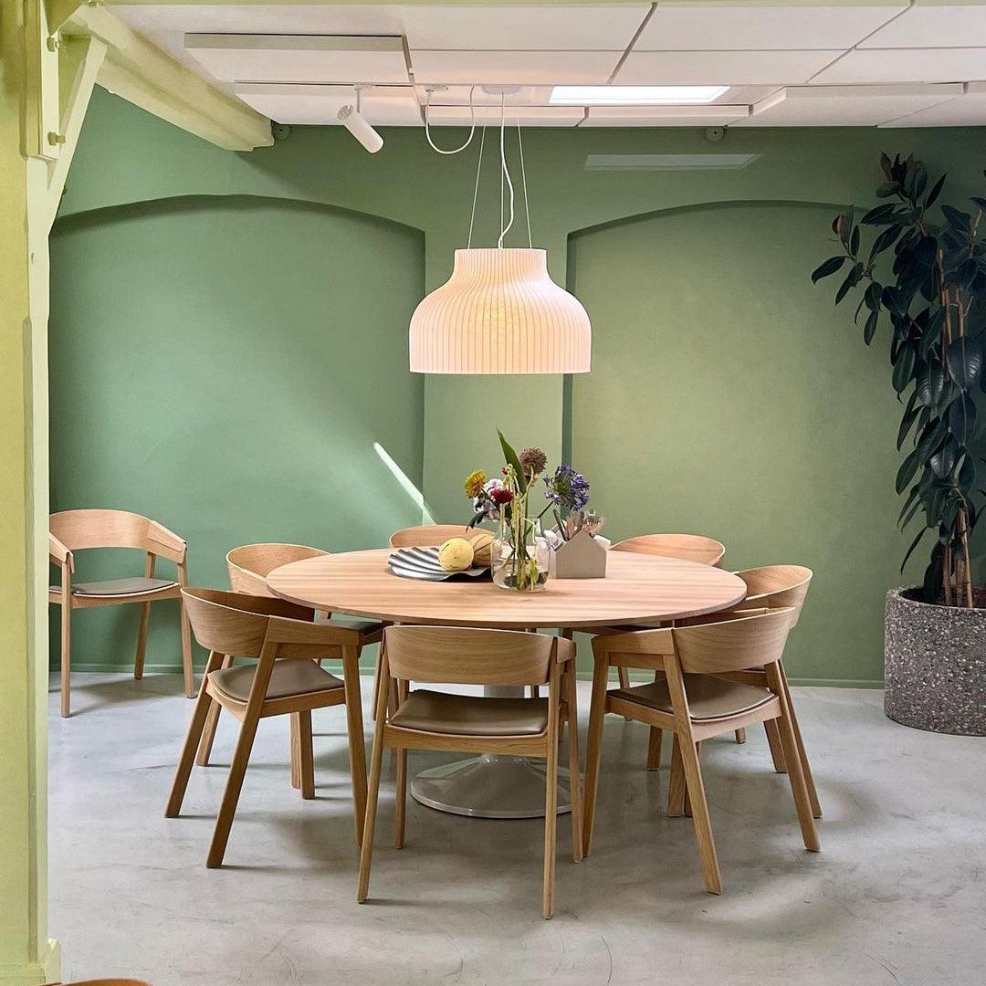 Suspension Abat-jour en Soie Pliée Courbée Moderne Minimaliste