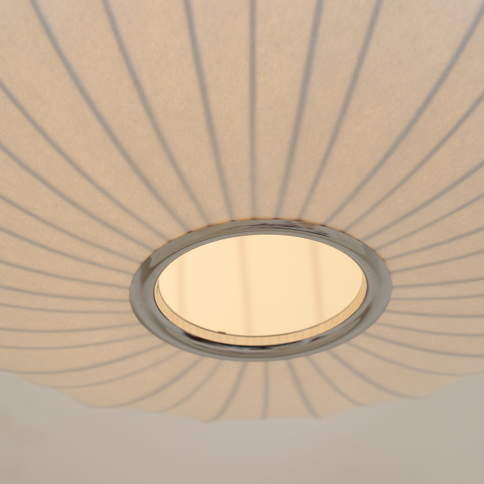 Suspension Abat-jour en Soie Pliée Courbée Moderne Minimaliste
