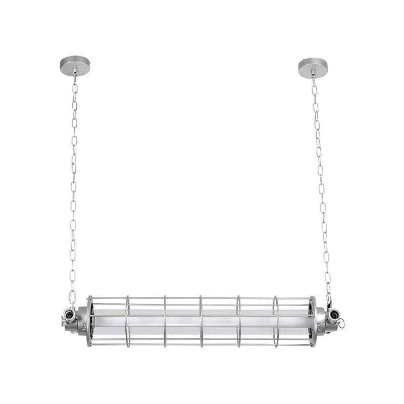 Ephael Moderne Ancien Minimaliste Tube Métal Suspension