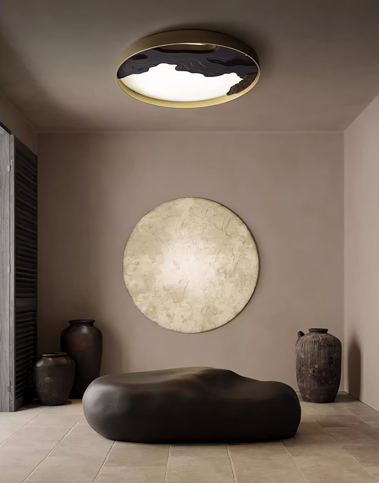 Lustra Plafonnier Bois Oriental Naturel