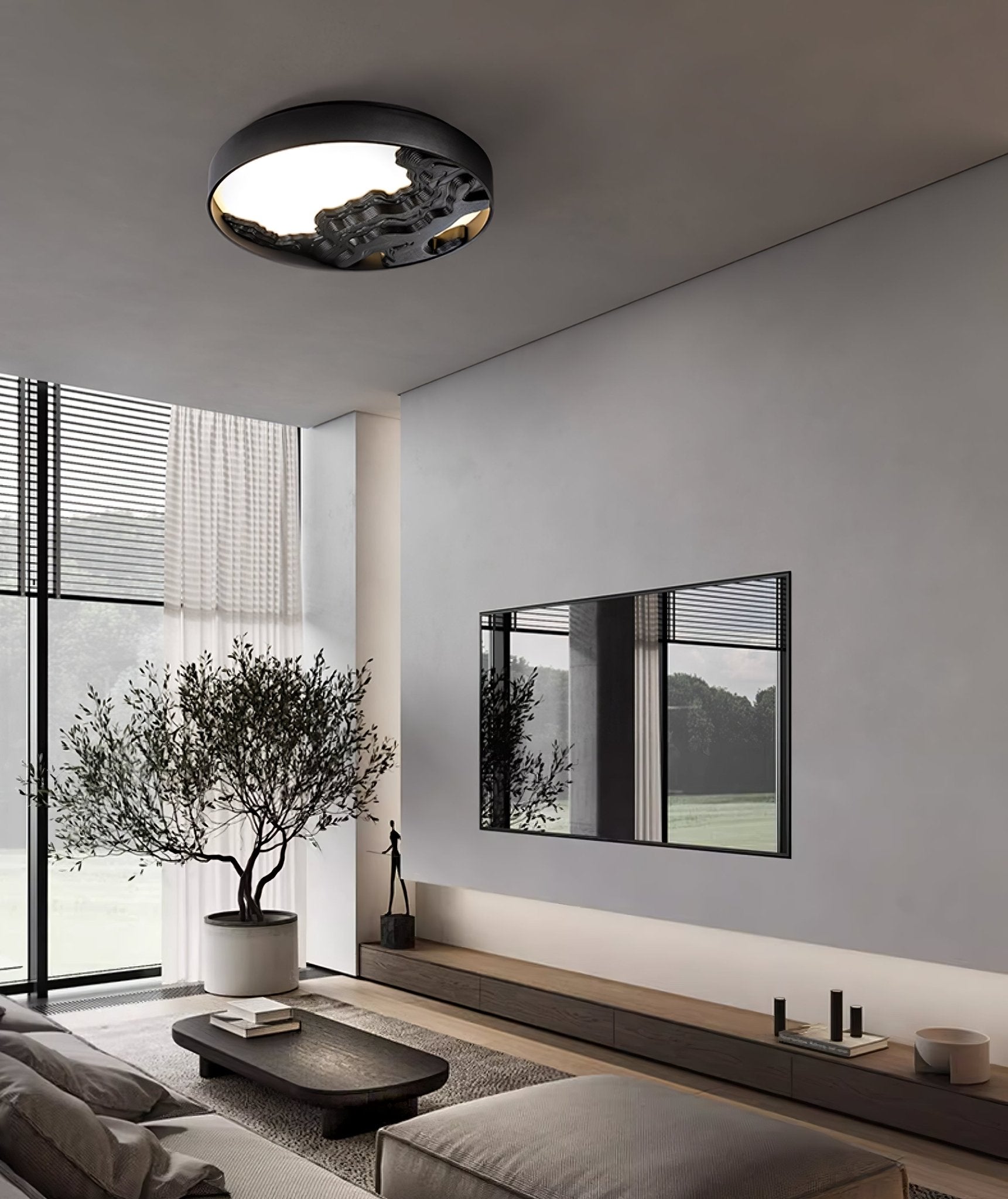 Lustra Plafonnier Bois Oriental Naturel