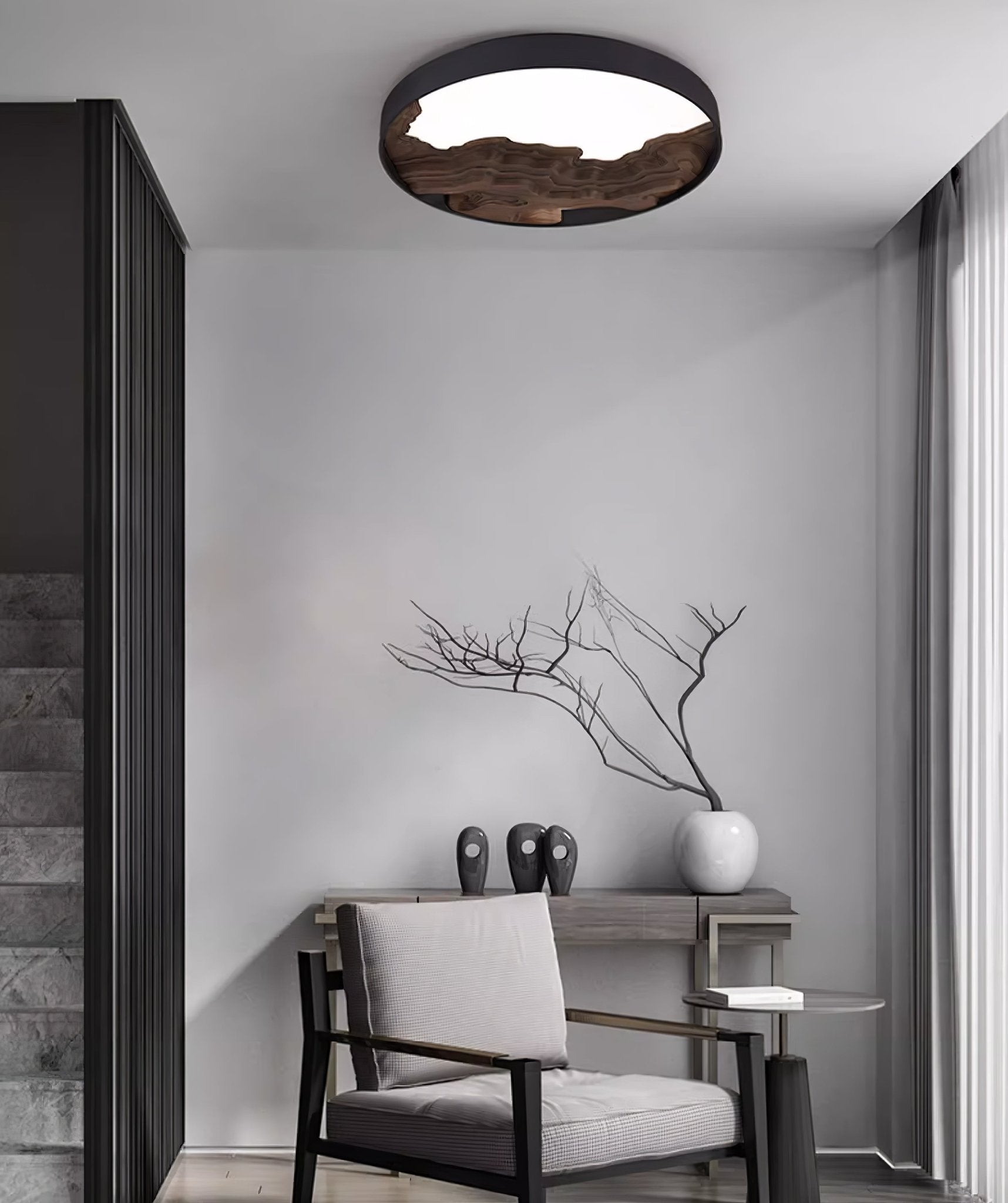 Lustra Plafonnier Bois Oriental Naturel