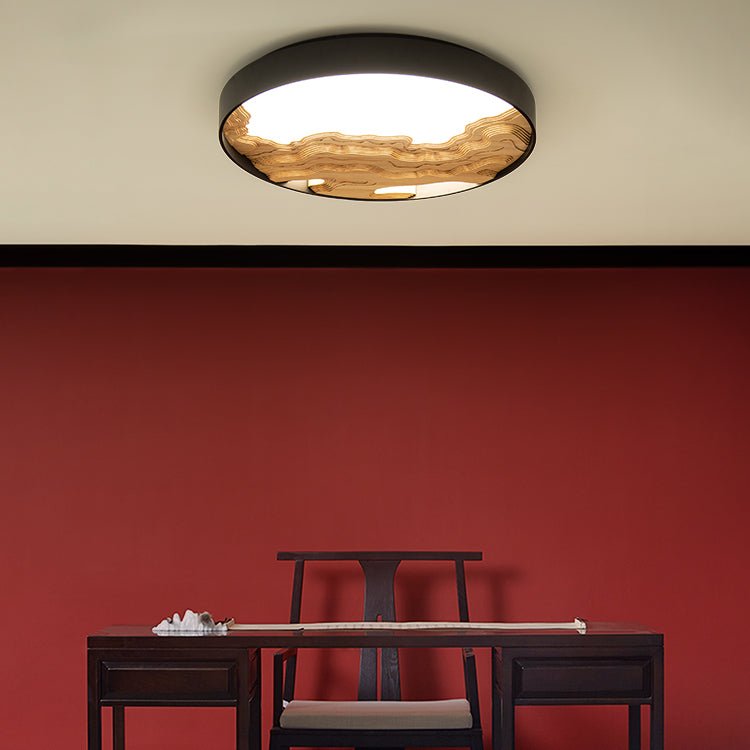 Lustra Plafonnier Bois Oriental Naturel