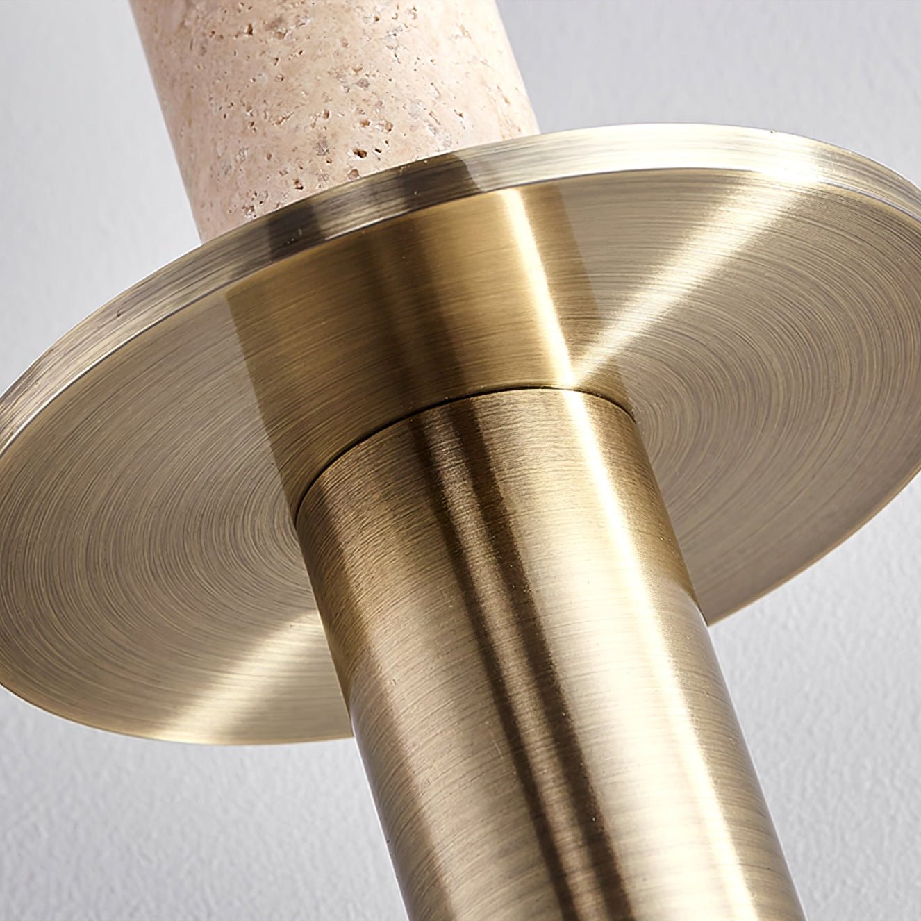Avdoryra Suspension Double Cylindre en Travertin