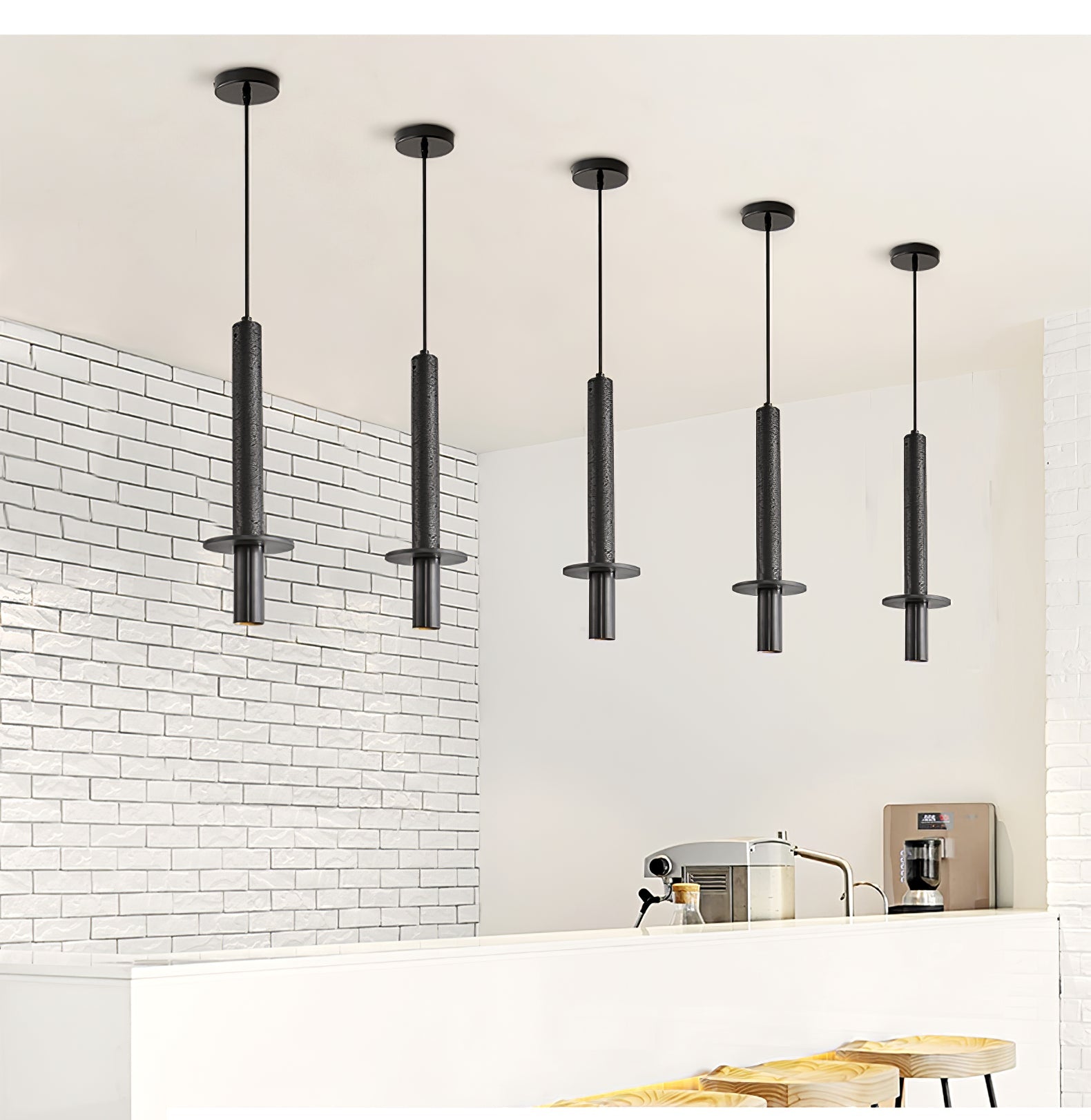 Avdoryra Suspension Double Cylindre en Travertin
