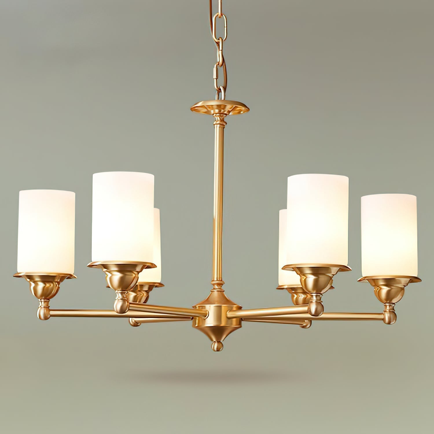 Idorara Postmodern Luxe Laiton Verre Lustre