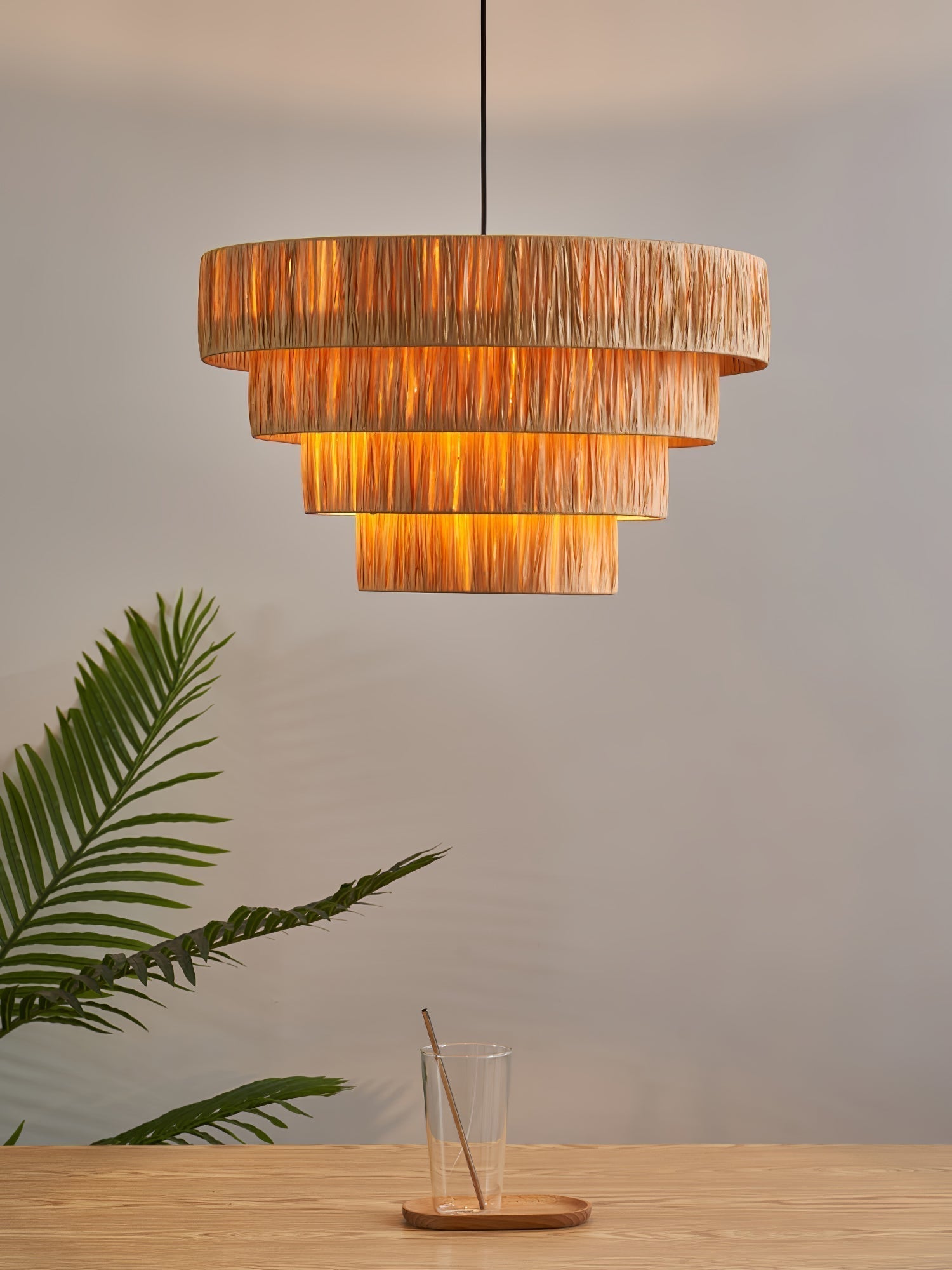 Thyra Suspension Paille Traditionnelle Rétro