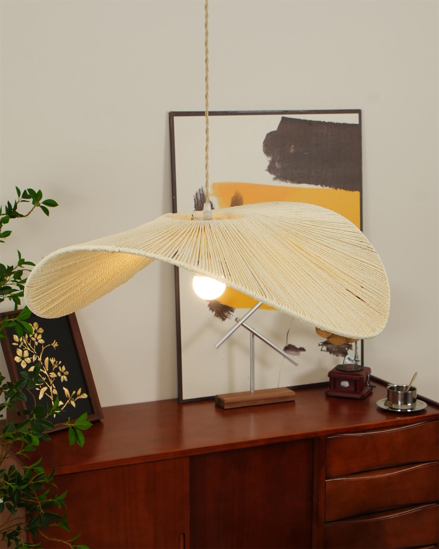 Solara Suspension Rattan Naturel Tissé à la Main