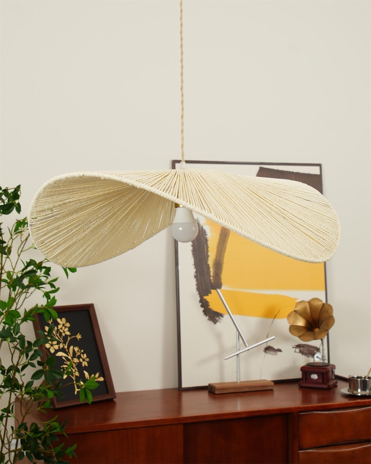 Solara Suspension Rattan Naturel Tissé à la Main