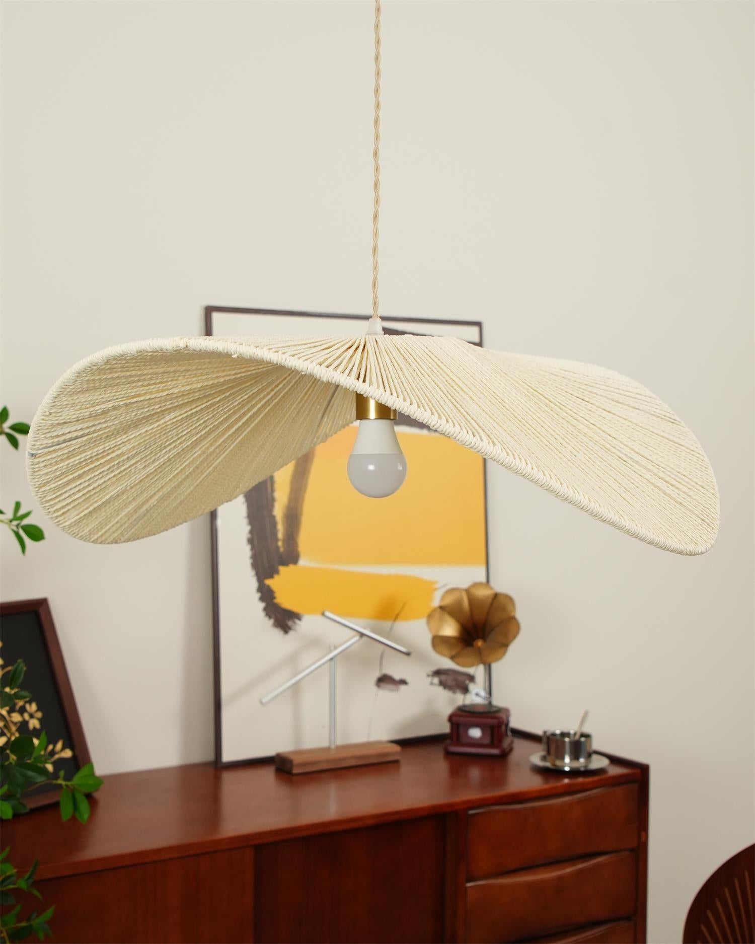 Solara Suspension Rattan Naturel Tissé à la Main