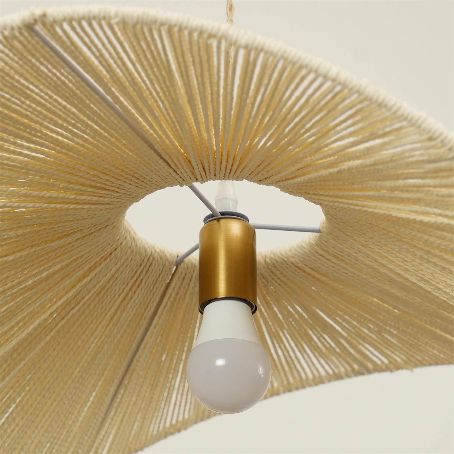 Solara Suspension Rattan Naturel Tissé à la Main