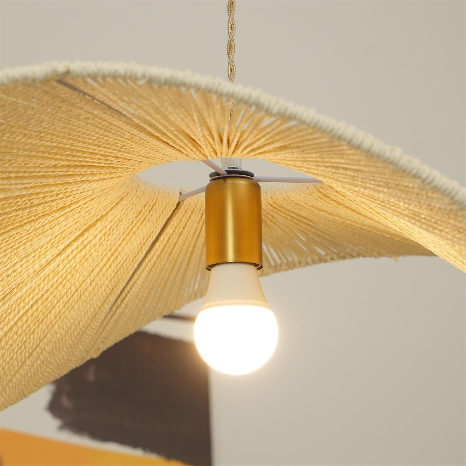 Solara Suspension Rattan Naturel Tissé à la Main