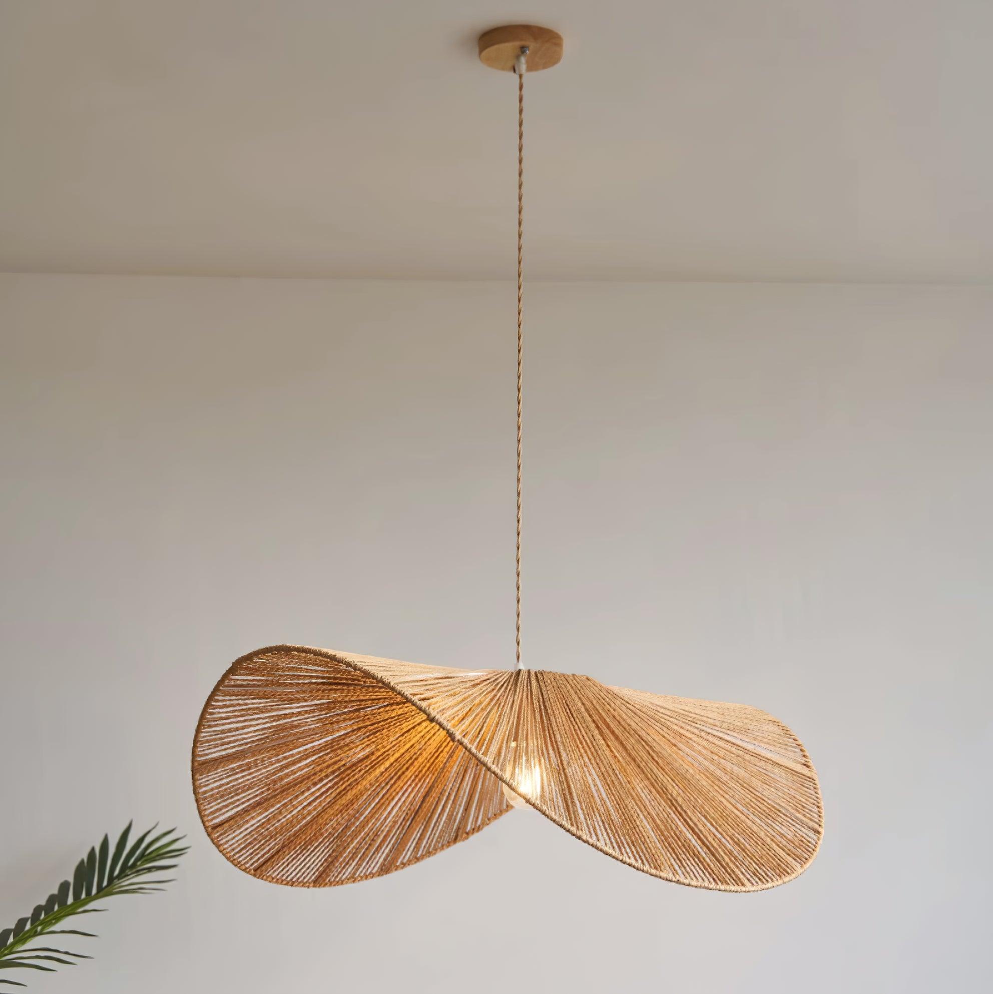 Solara Suspension Rattan Naturel Tissé à la Main