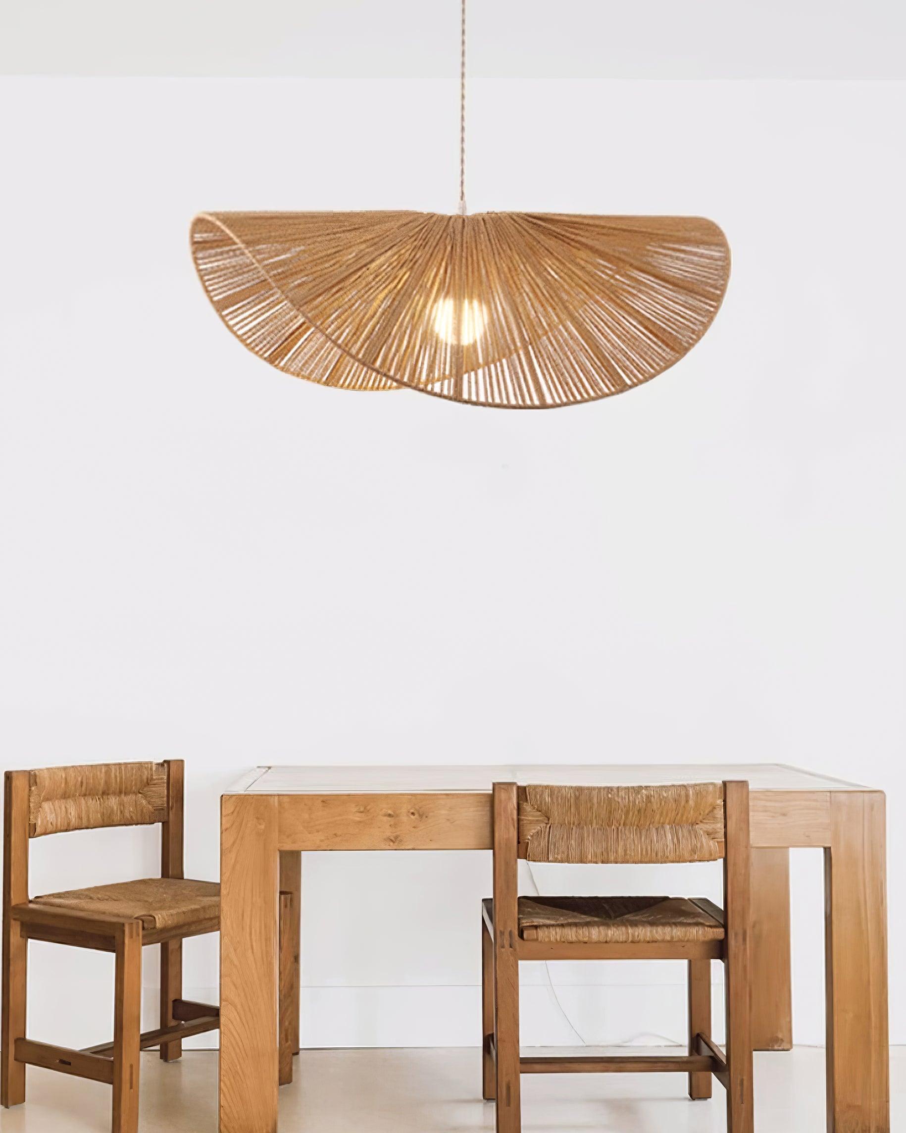 Solara Suspension Rattan Naturel Tissé à la Main
