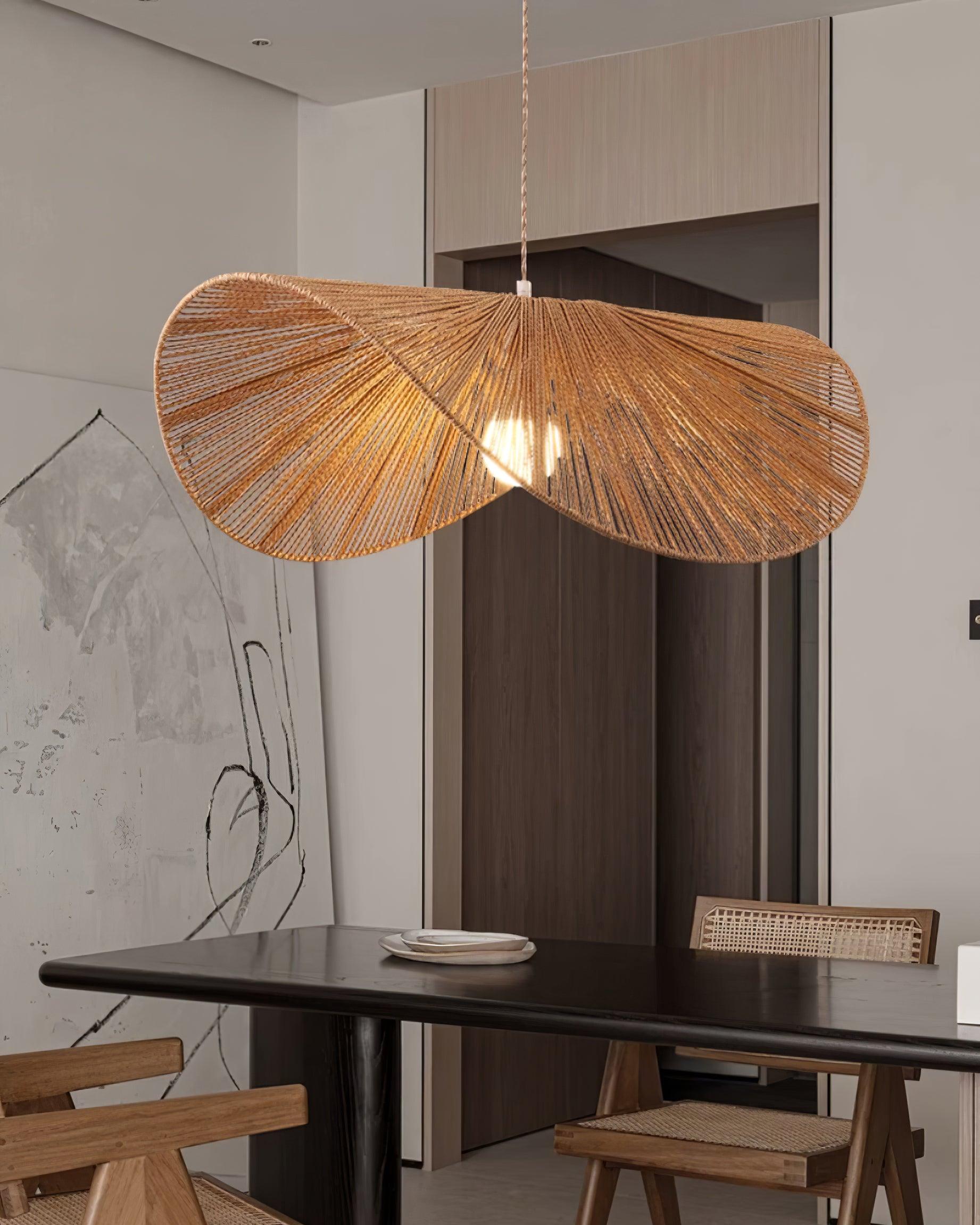 Solara Suspension Rattan Naturel Tissé à la Main