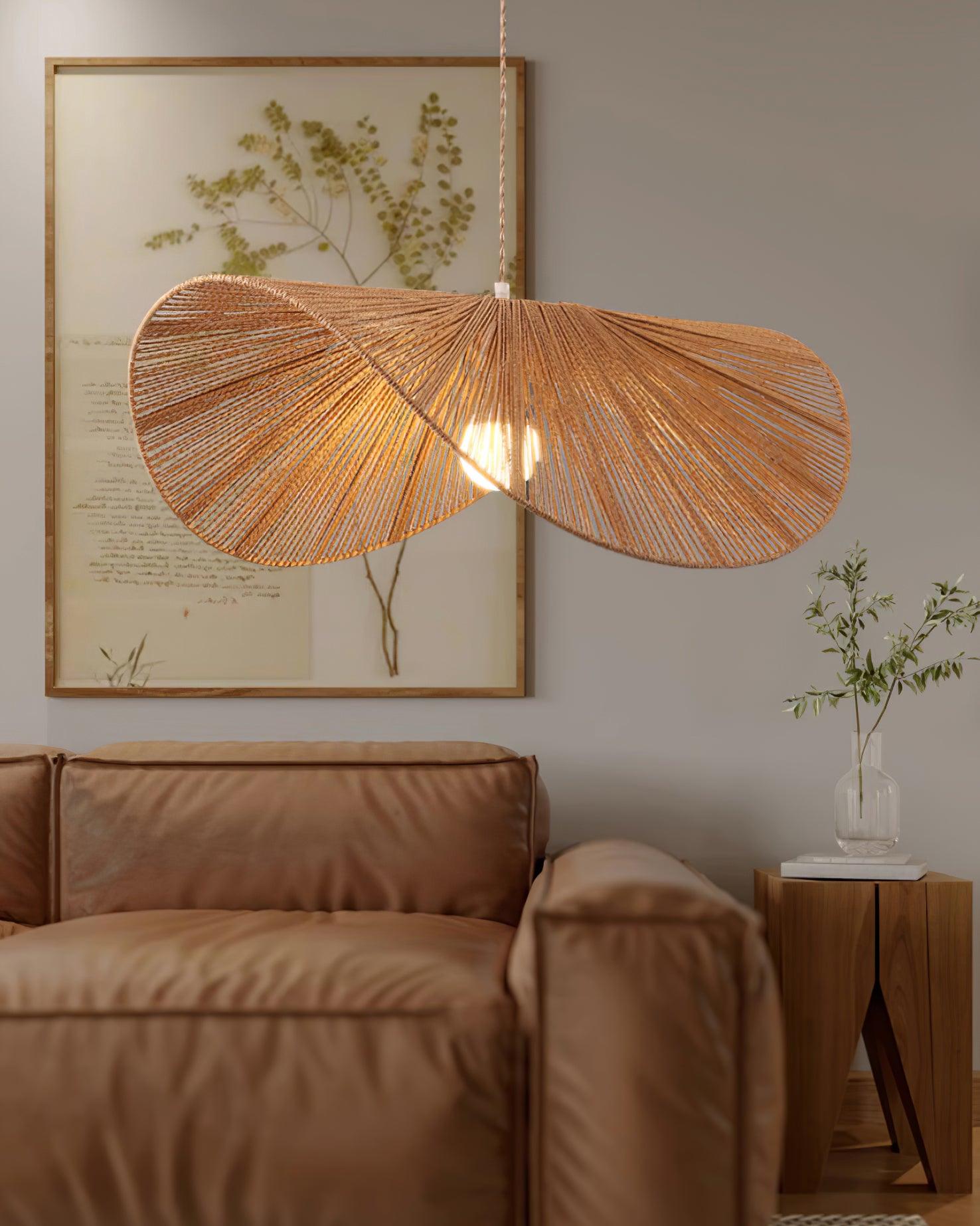 Solara Suspension Rattan Naturel Tissé à la Main