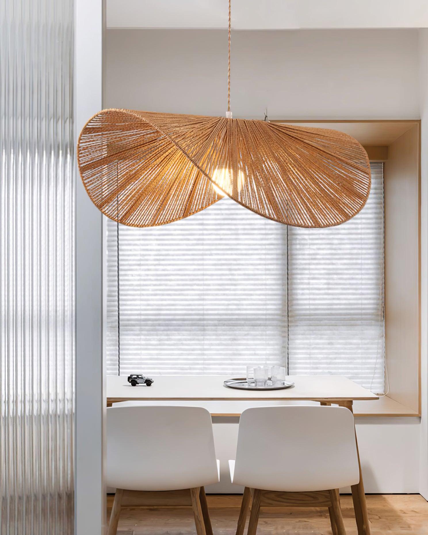 Solara Suspension Rattan Naturel Tissé à la Main