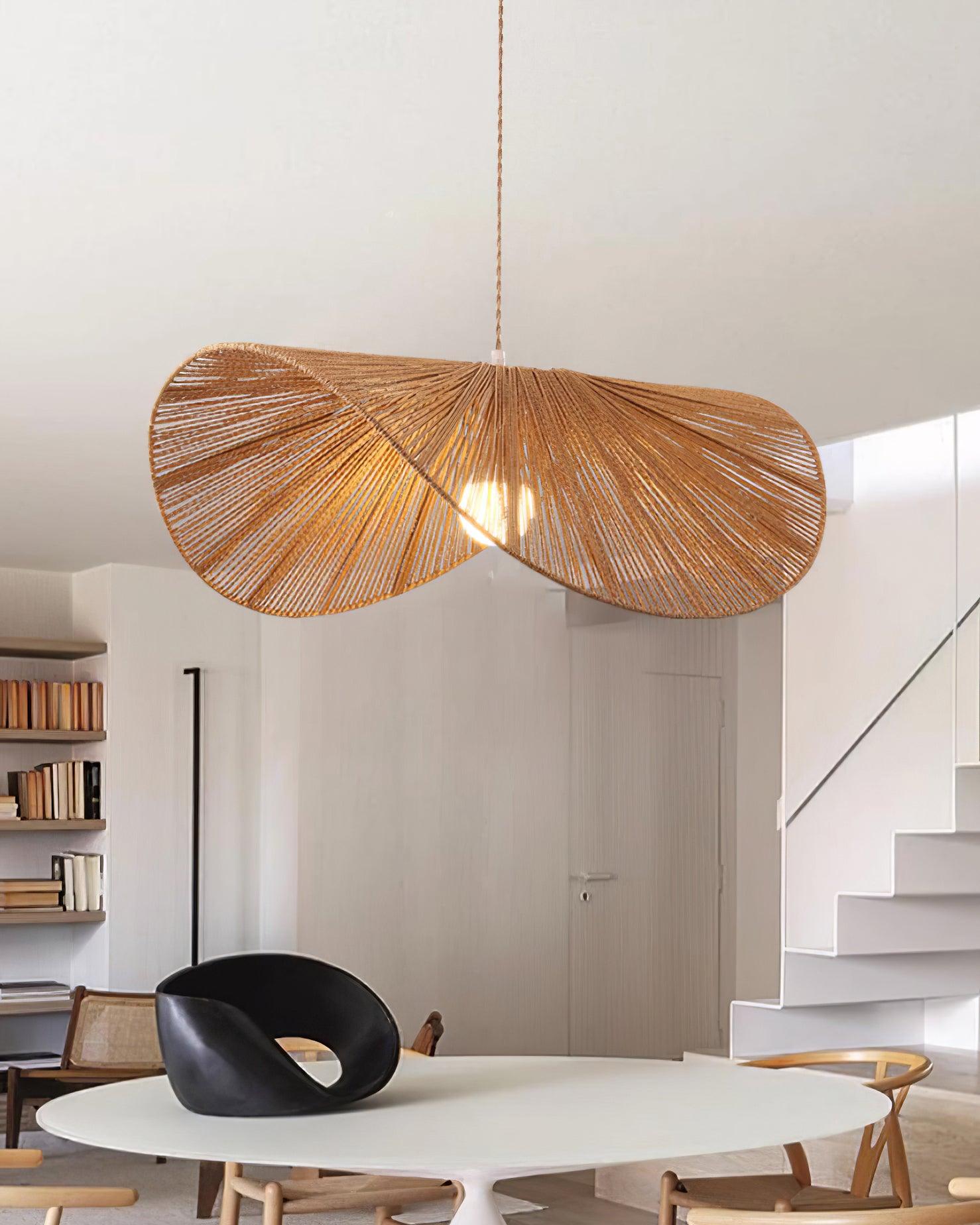 Solara Suspension Rattan Naturel Tissé à la Main